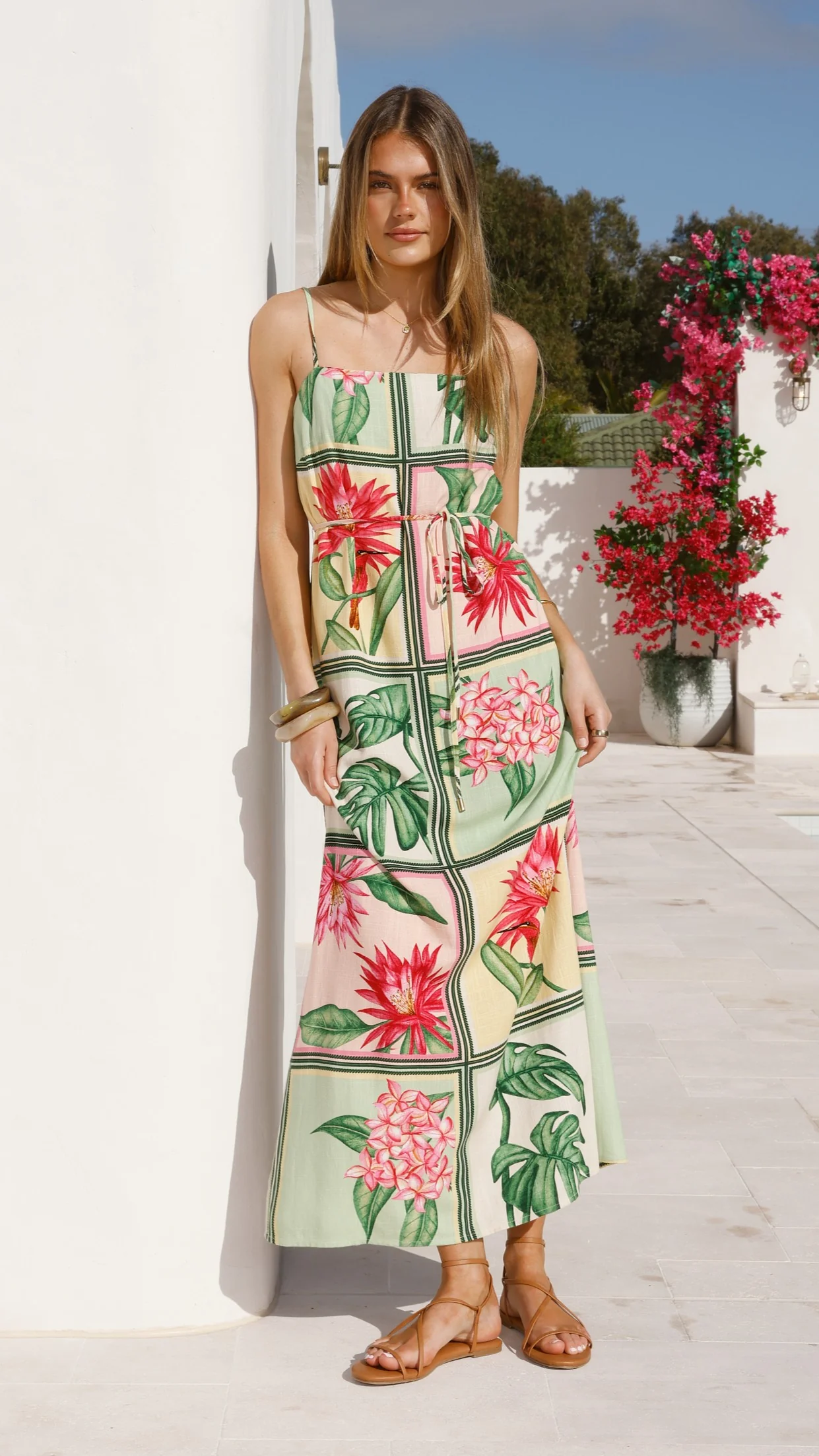 Elora Maxi Dress - Tropical Bloom