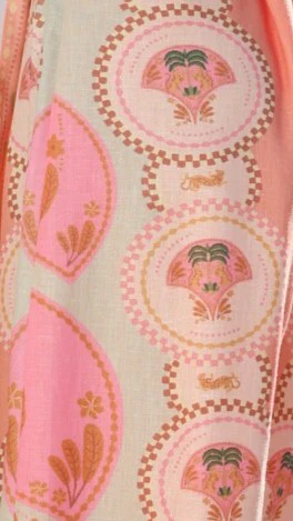 Magnolia Midi Dress - Acacia Palm Melon