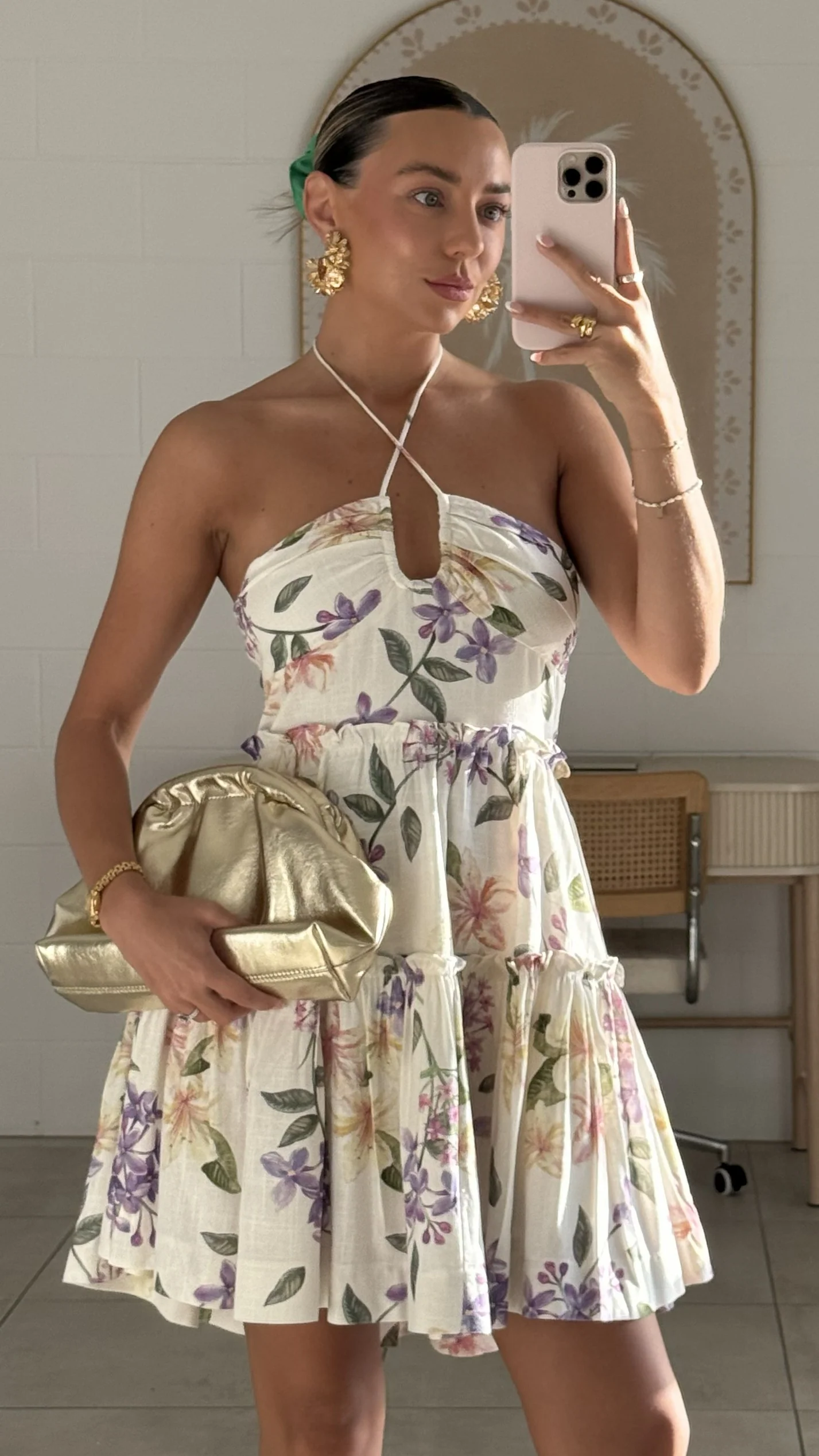 Sandy Mini Dress - Botanical Bloom