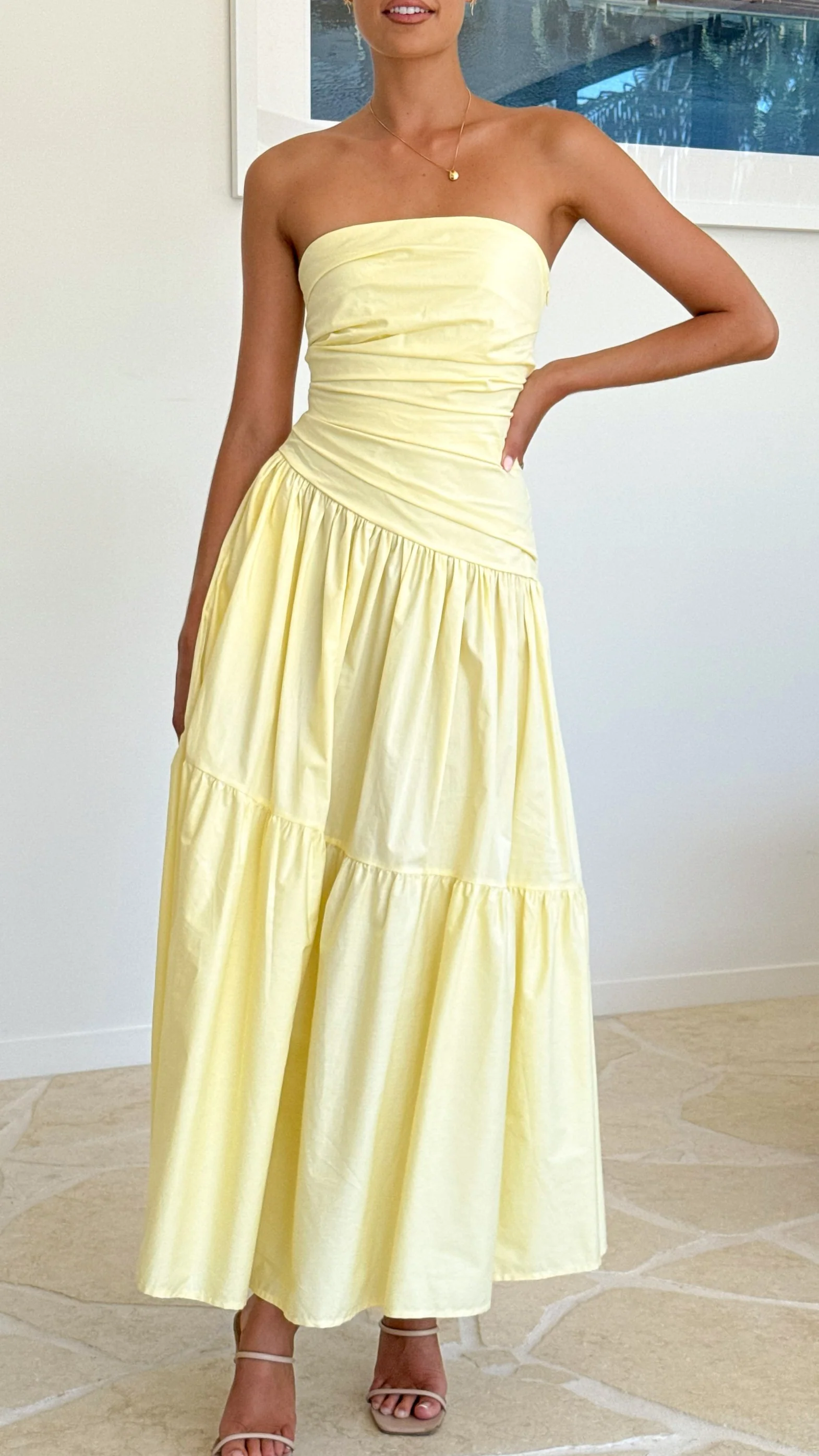 Lola Maxi Dress - Yellow