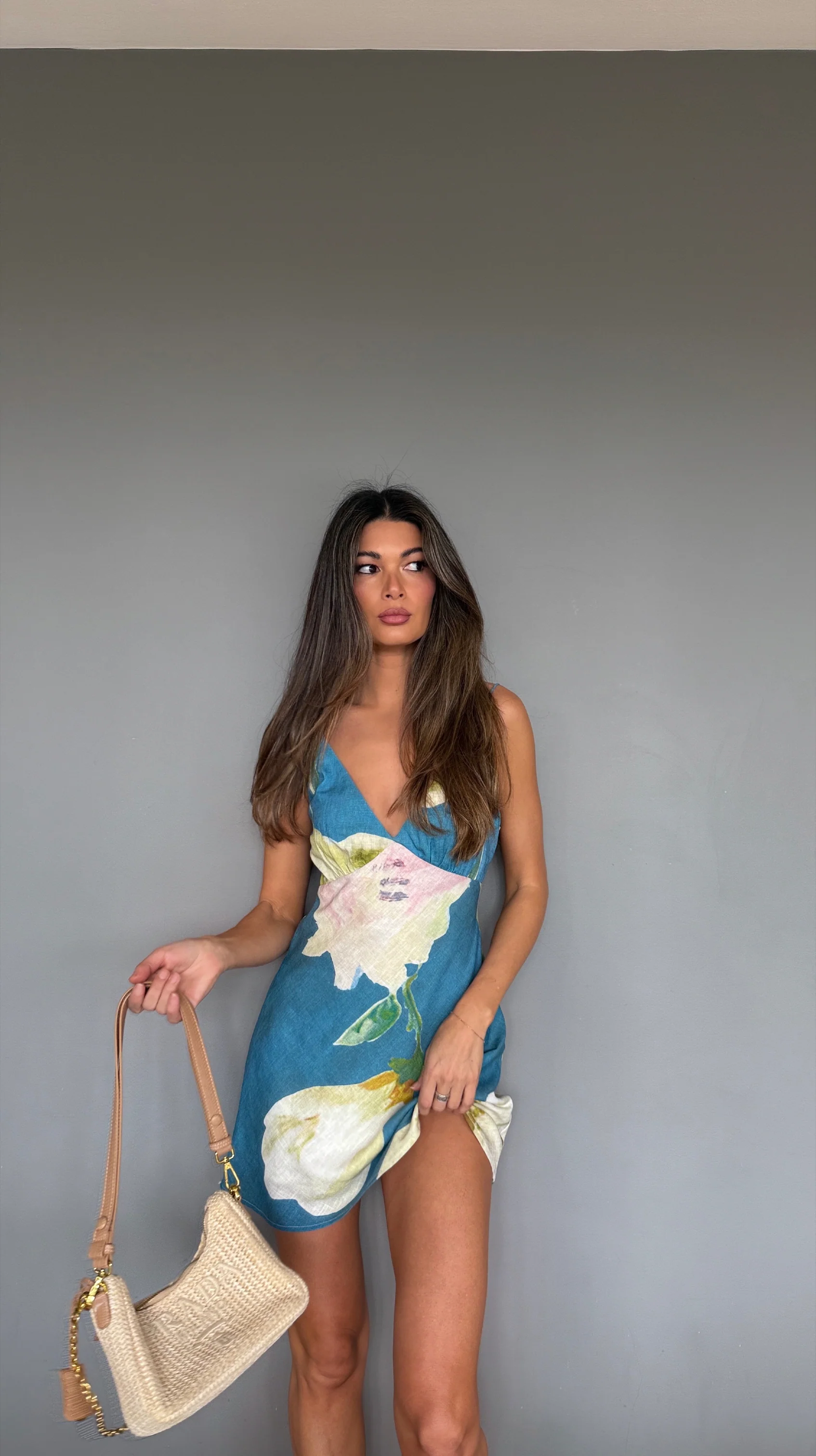 Halina Mini Dress - Blue Orchid