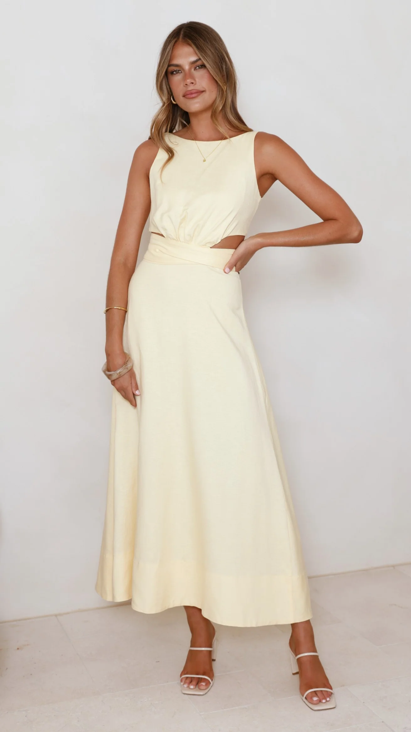 Kimberley Maxi Dress - Yellow