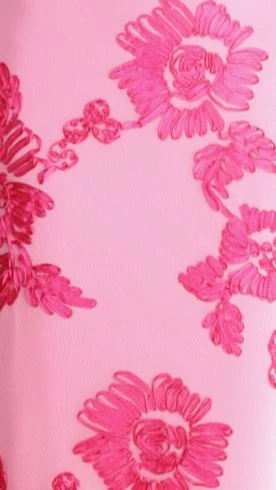 Nikova Maxi Dress - Pink Embroidery