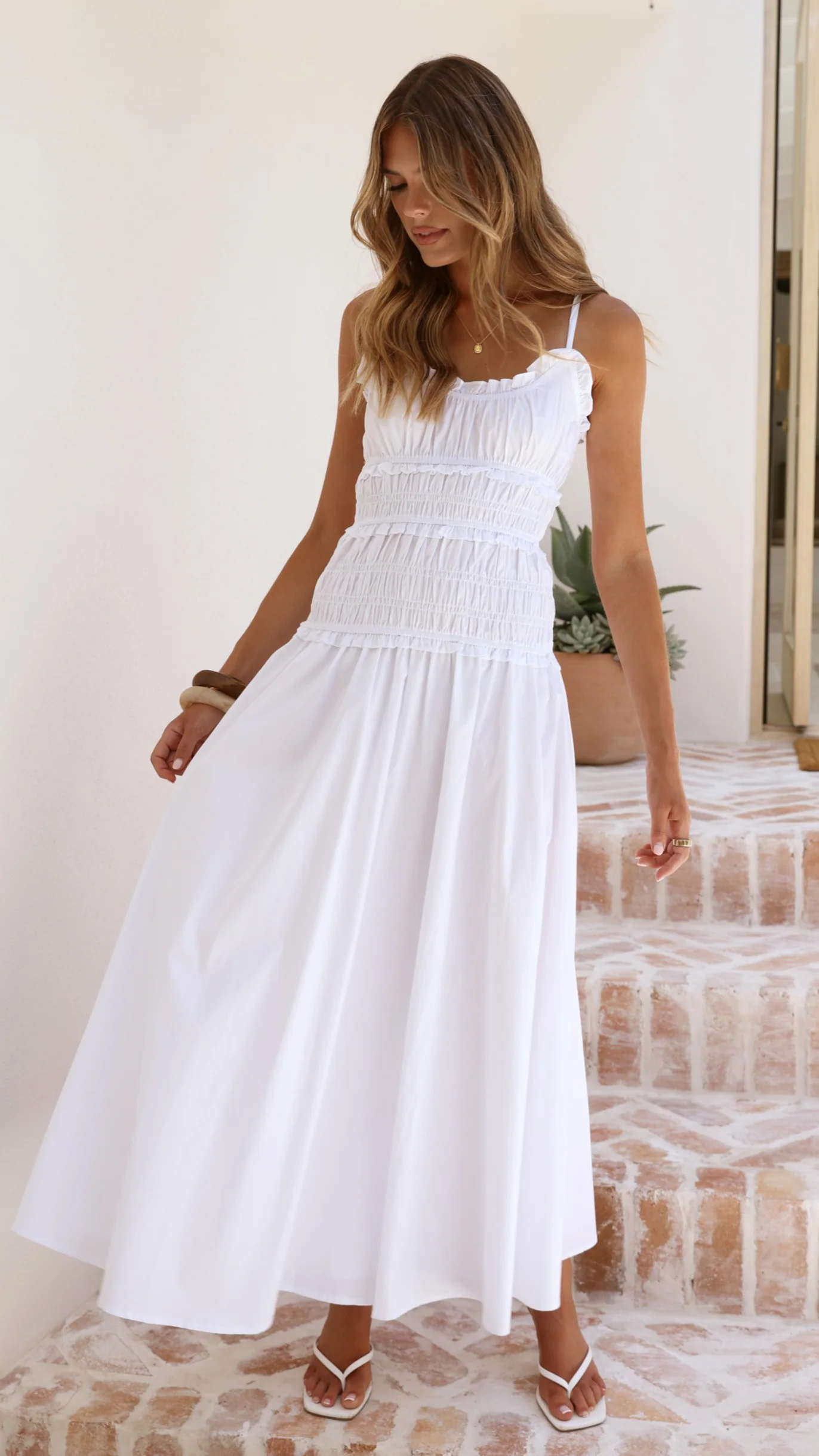 Vida Maxi Dress - White