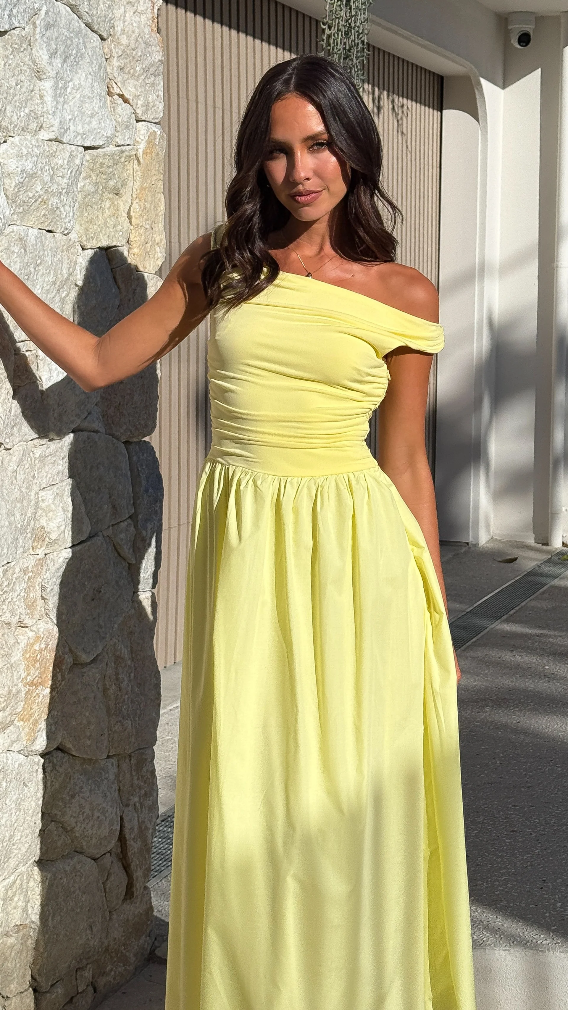 Immy Midi Dress - Yellow