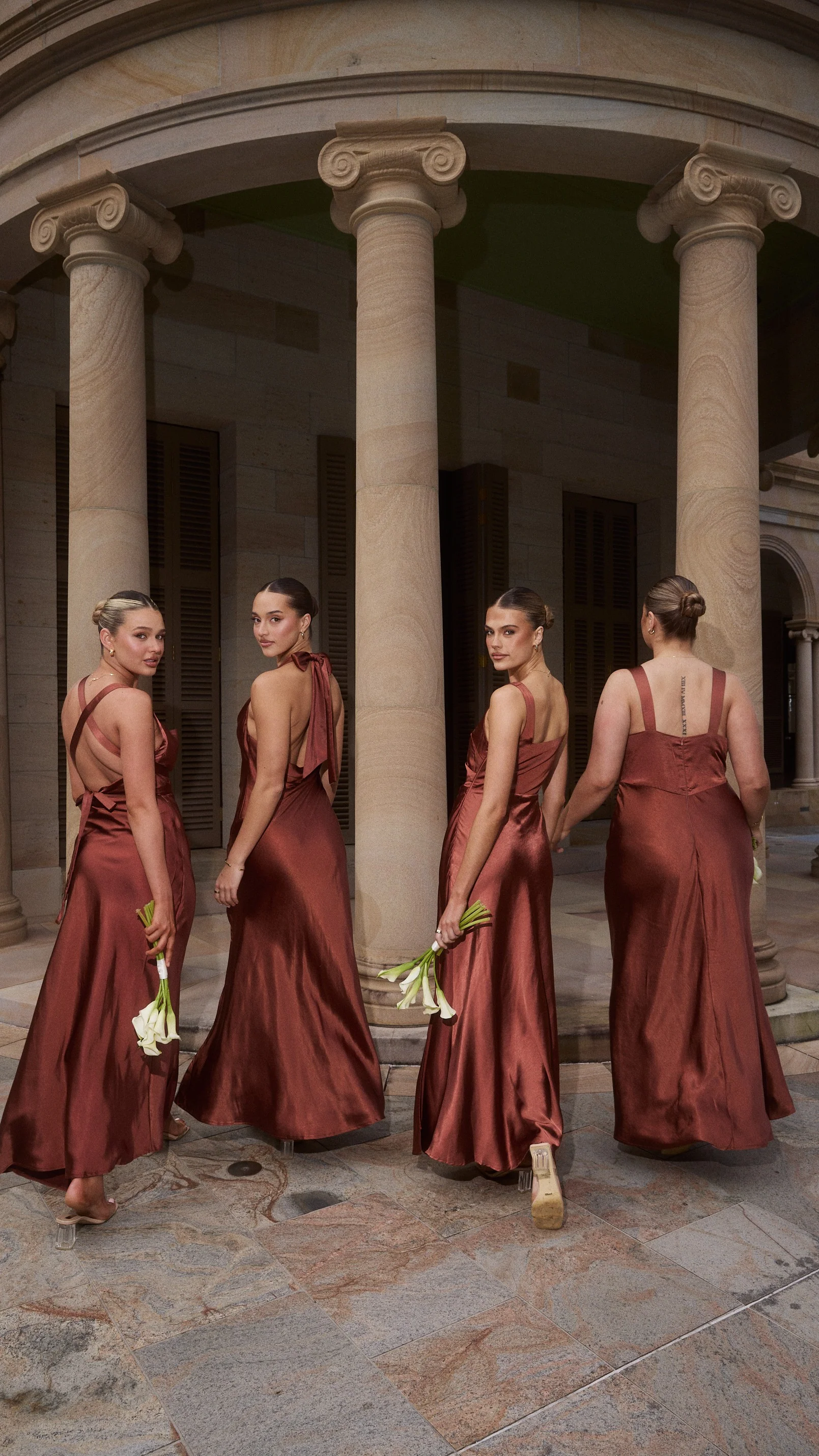 Sian Maxi Dress - Rust