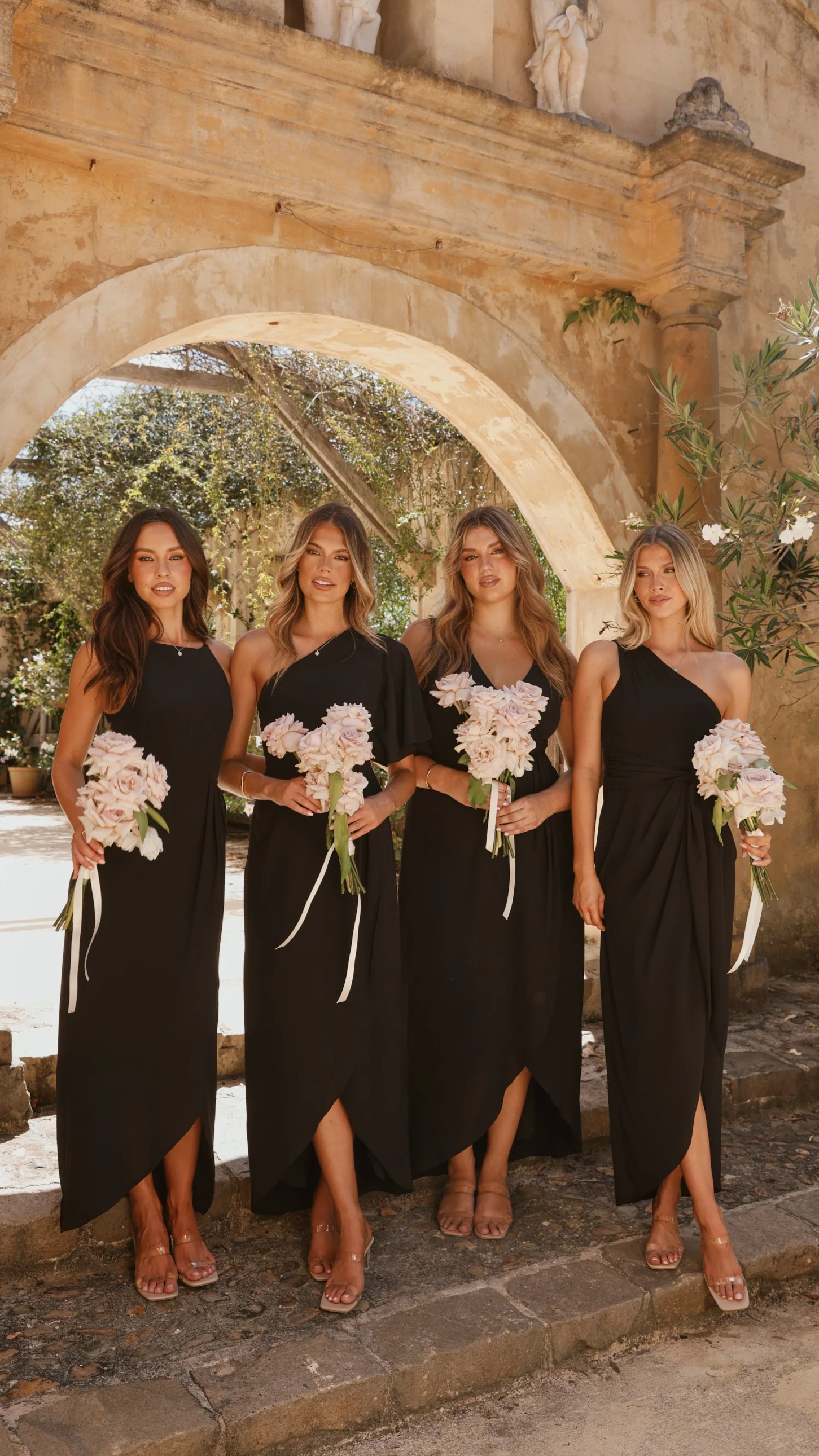 Pamela V Neck Maxi Dress - Black