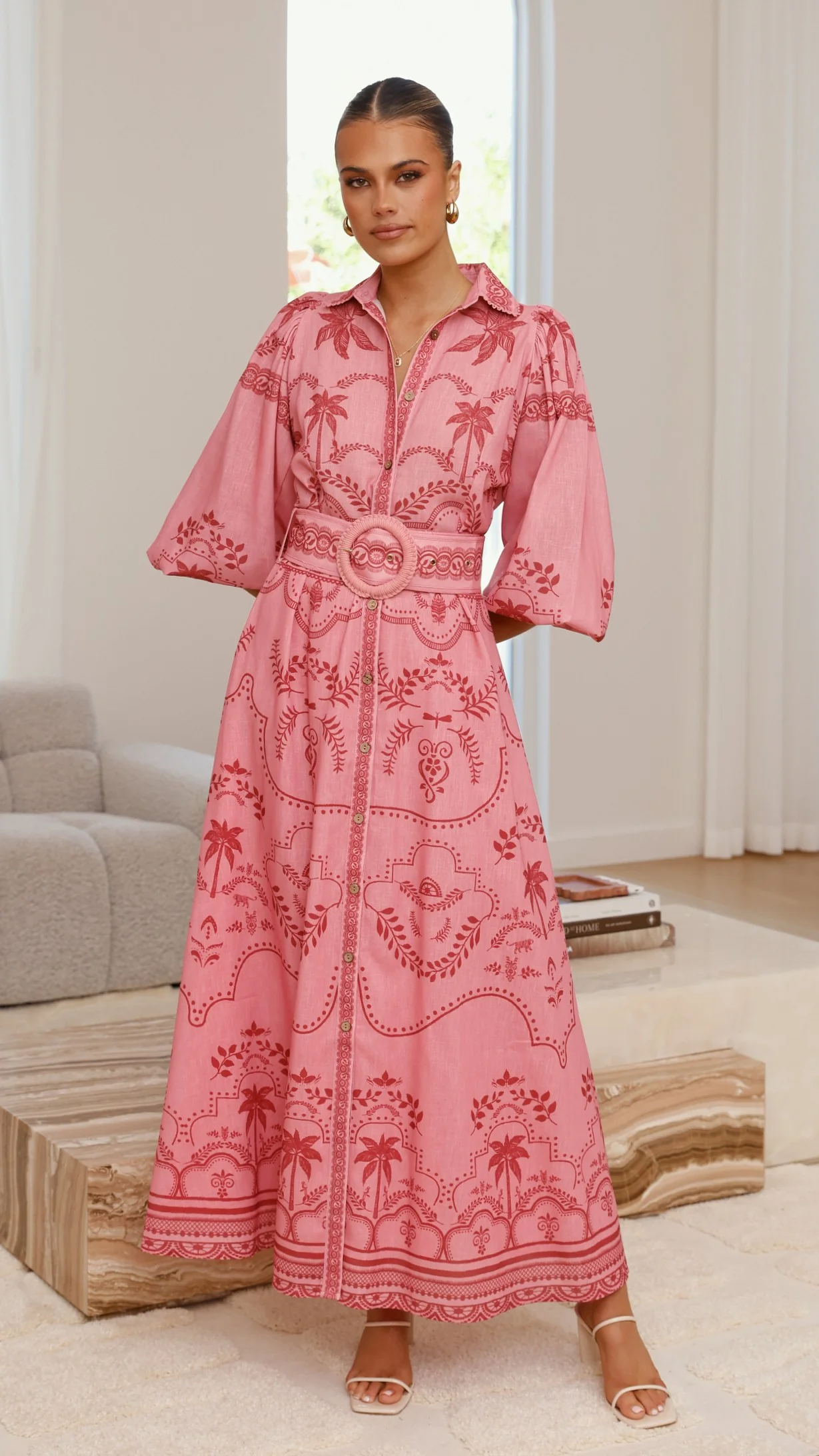 Xander Long Sleeve Maxi Dress - Mulberry