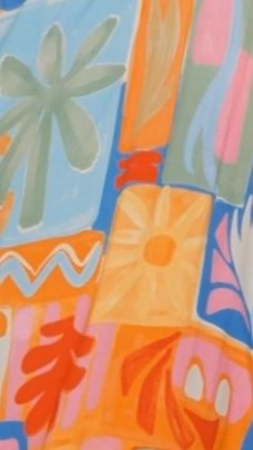 Paxton One Shoulder Maxi Dress - Tropical Abstract