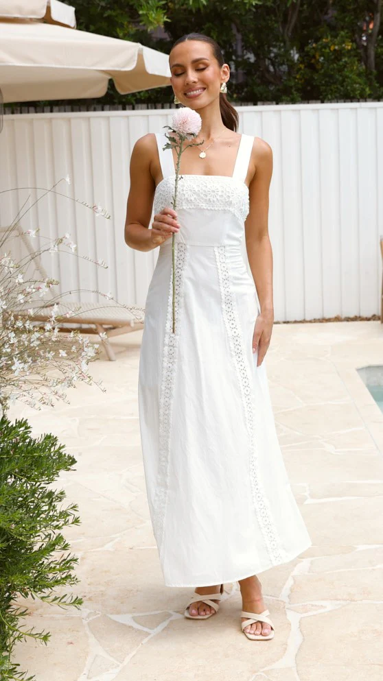 Takala Maxi Dress - Off White