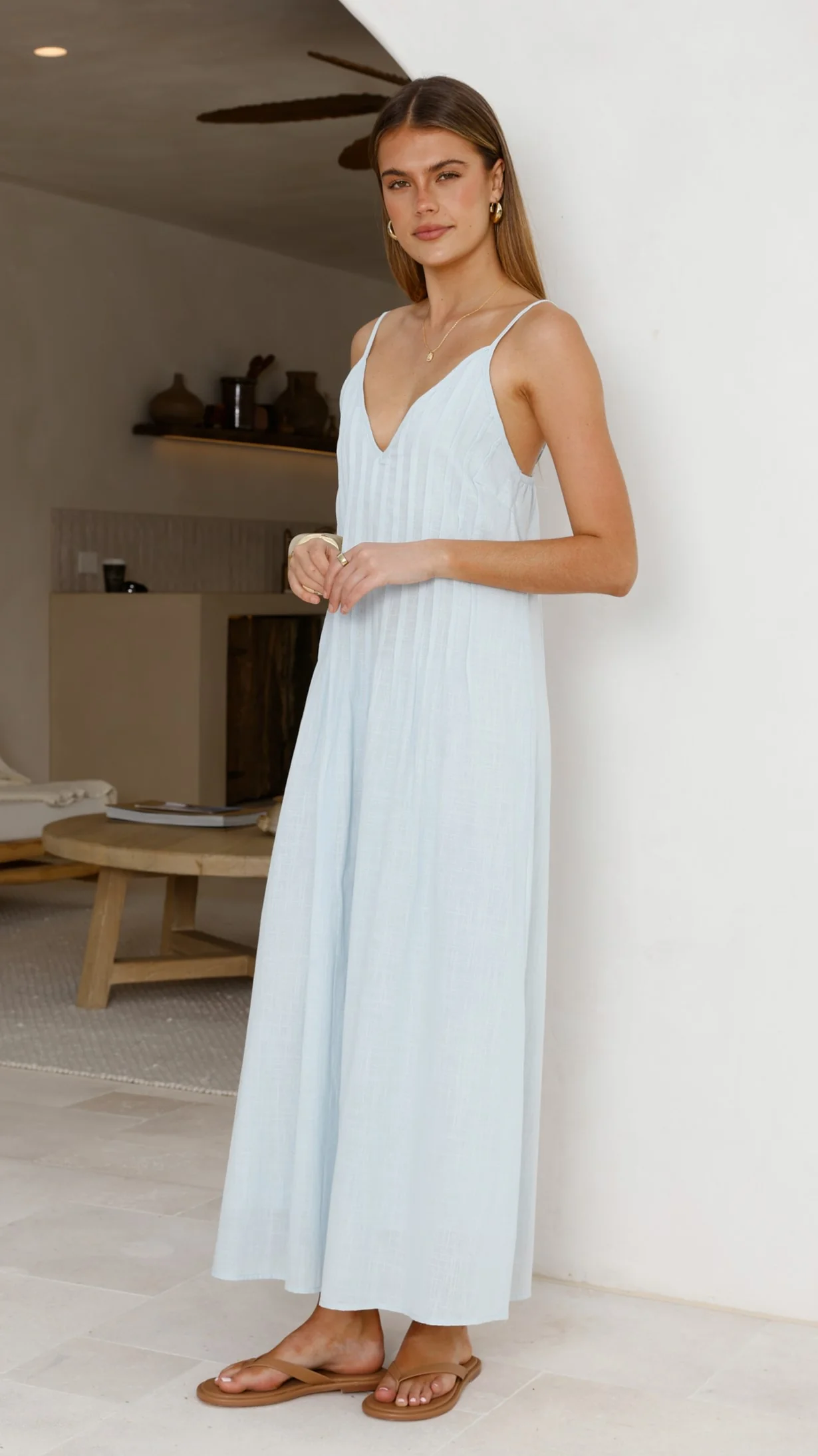 Aspen Maxi Dress - Baby Blue