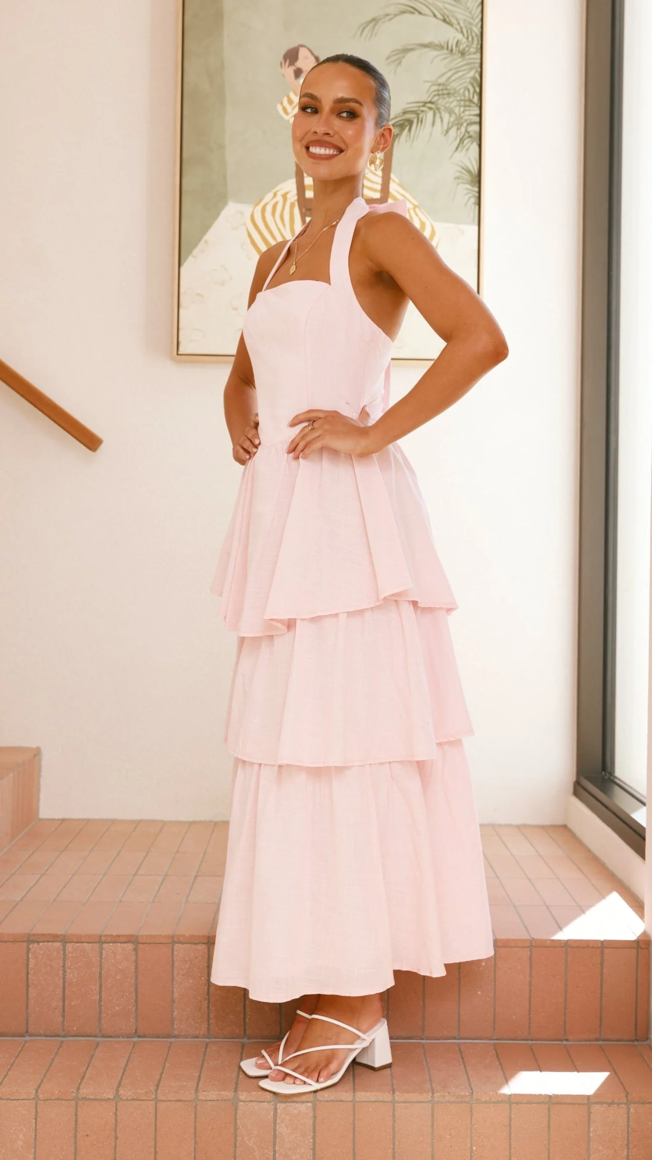 Danais Maxi Dress - Pink