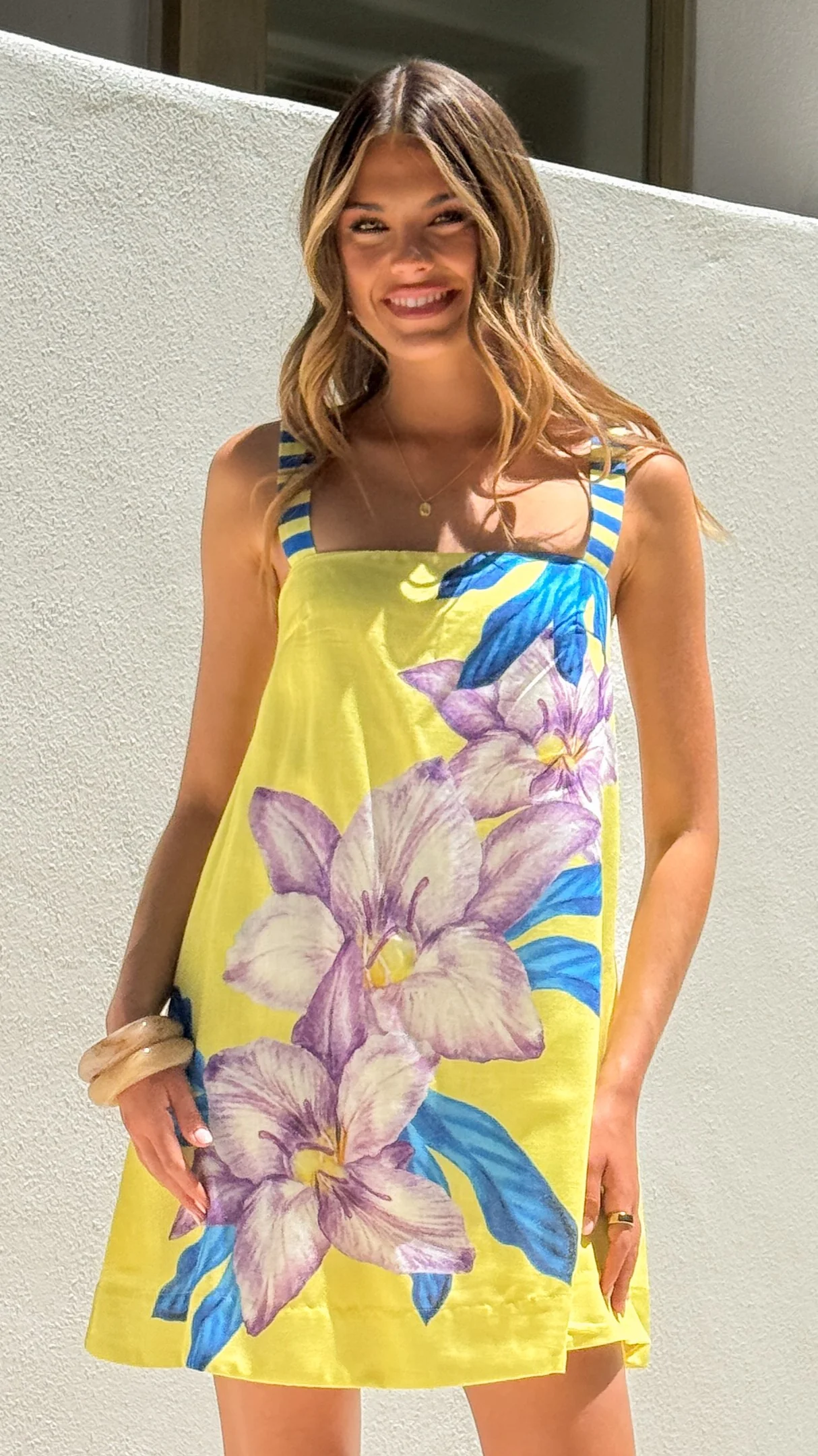 Kiama Mini Dress - Sunshine Orchid