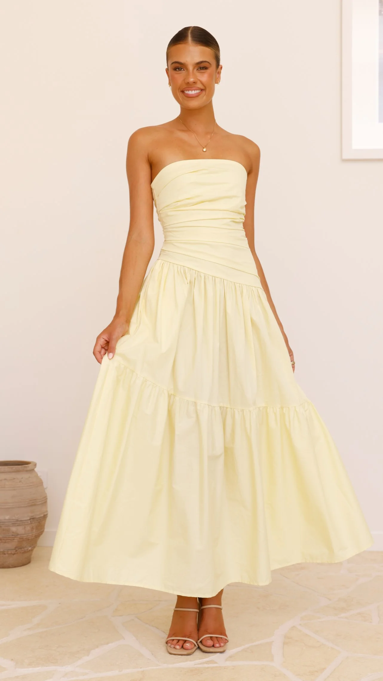 Lola Maxi Dress - Yellow