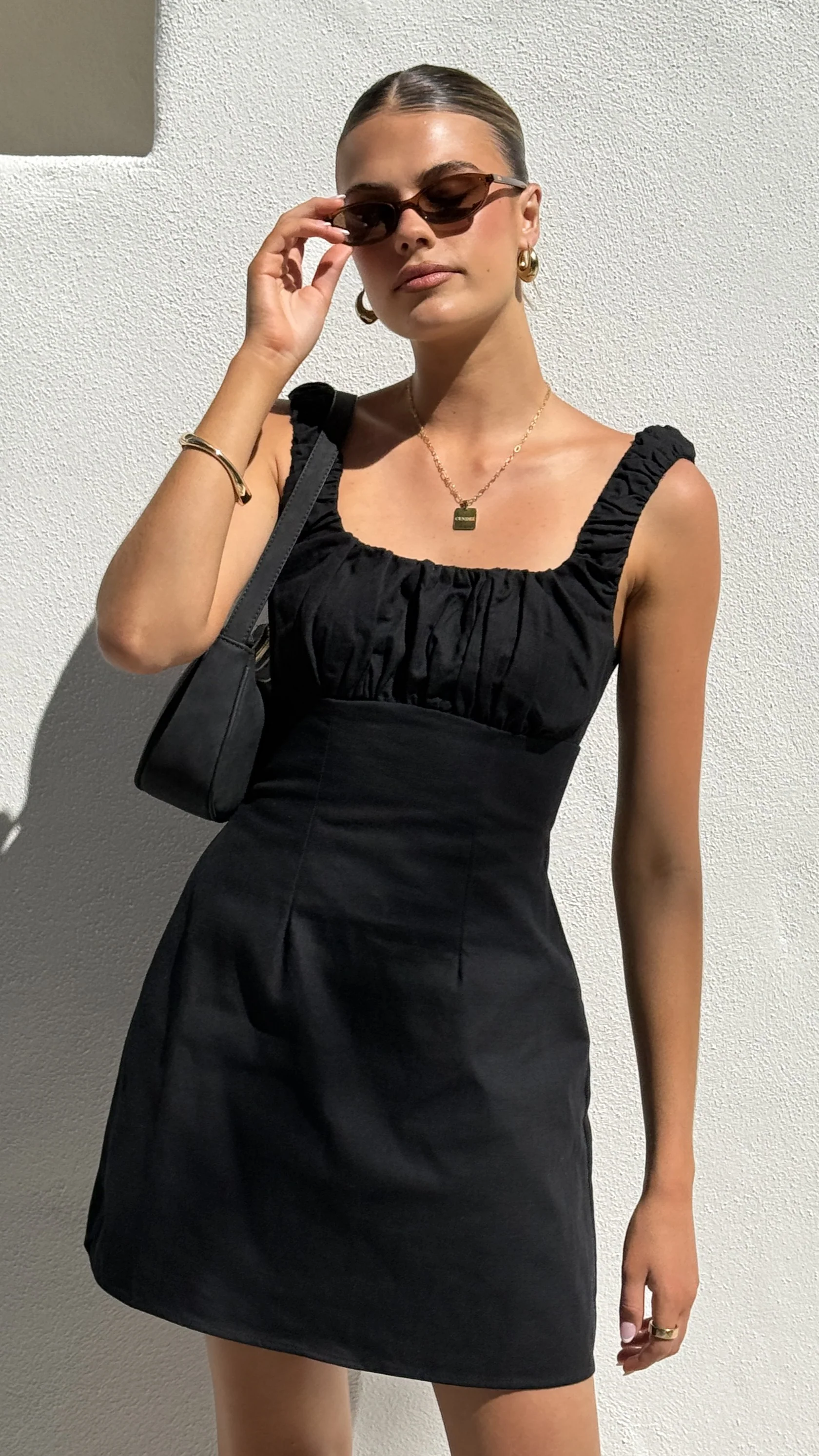 Adley Mini Dress - Black