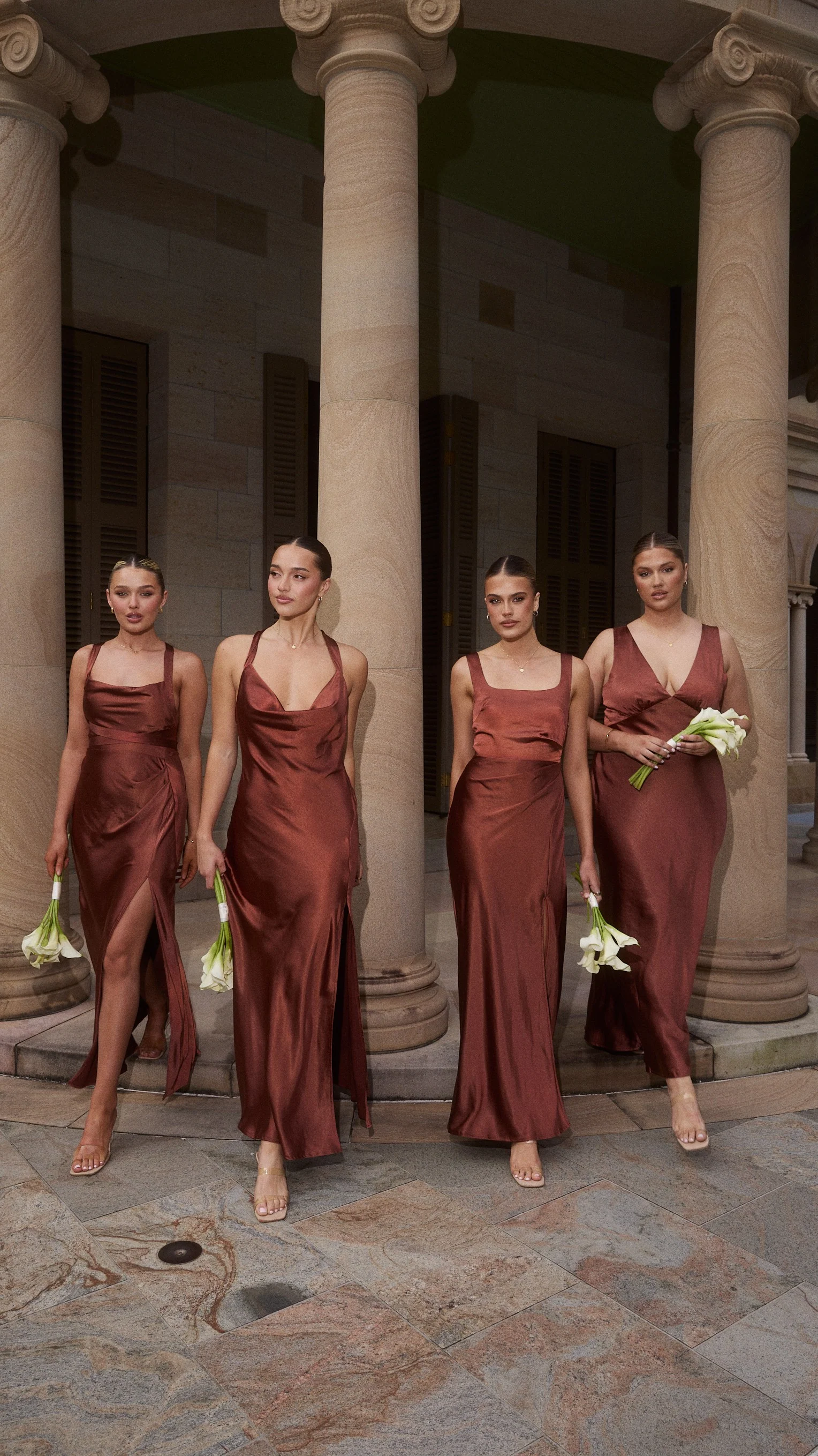 Sofia Maxi Dress - Rust