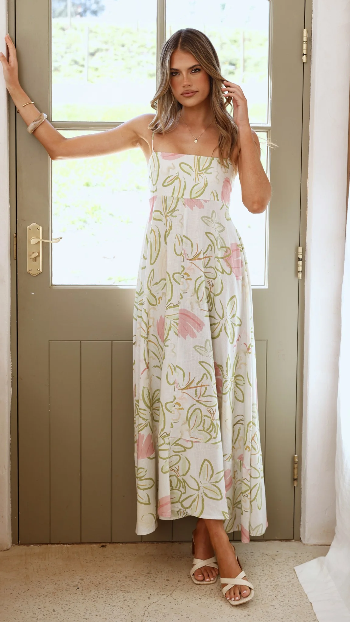 Kaethe Maxi Dress - Primavera Print