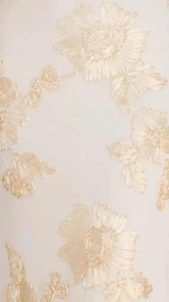 Nikova Maxi Dress - Yellow Embroidery