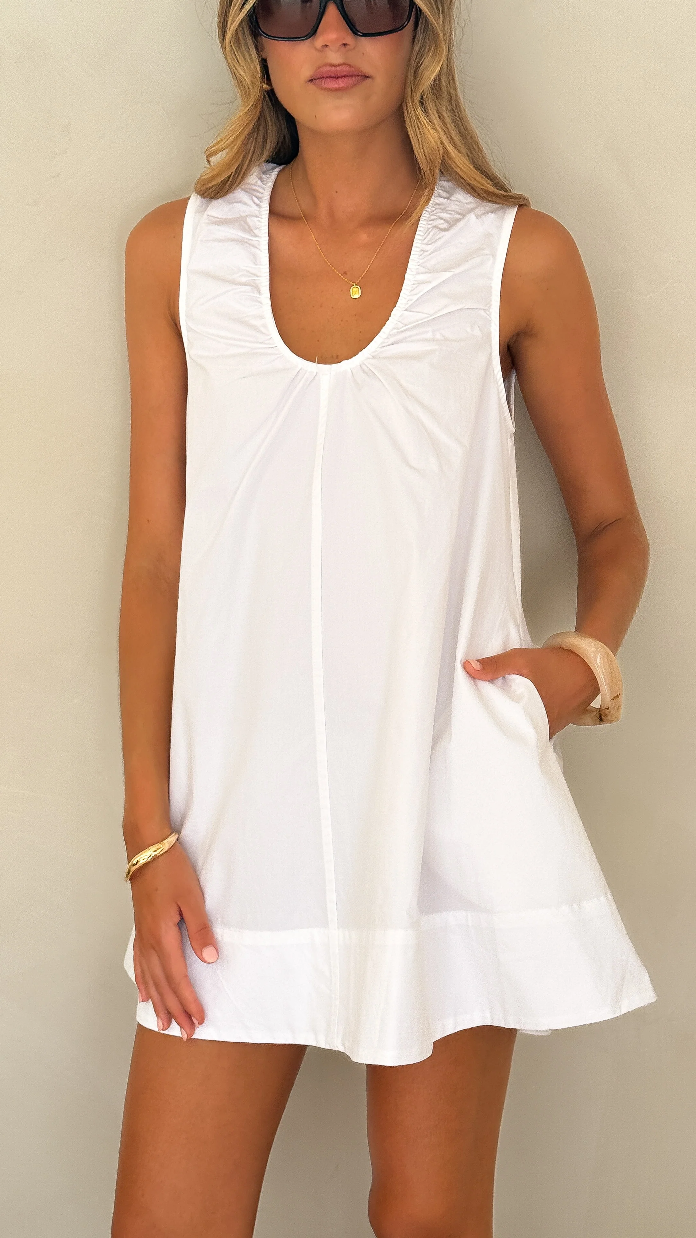 Vika Mini Dress - White