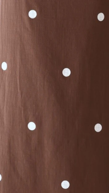 Vana Maxi Dress - Brown/White Polka