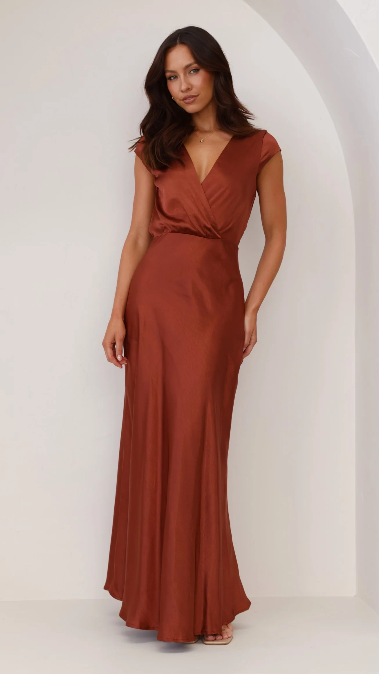 Selma Maxi Dress - Rust