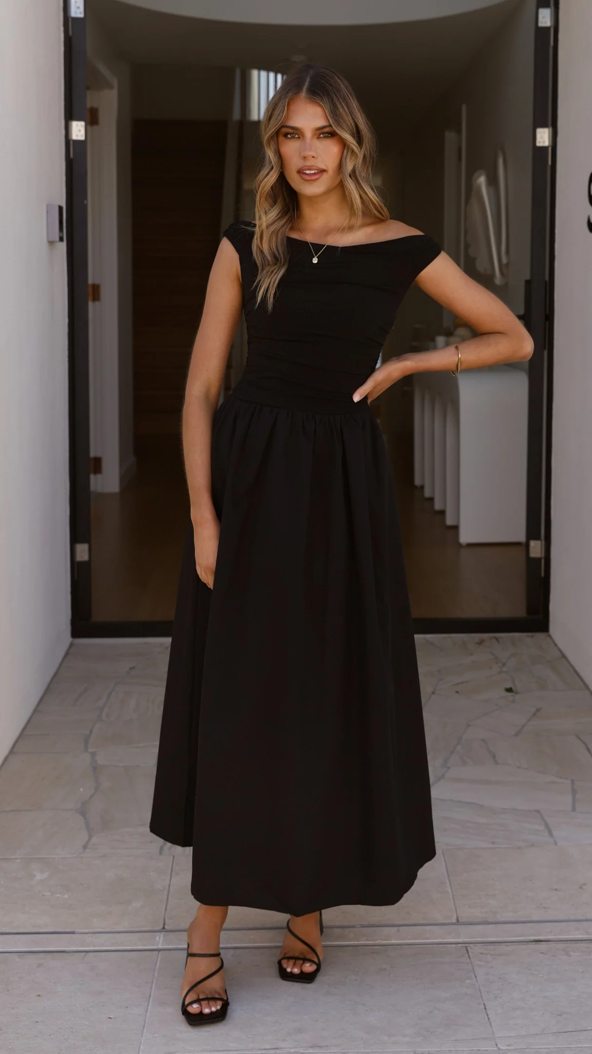 Immy Midi Dress - Black