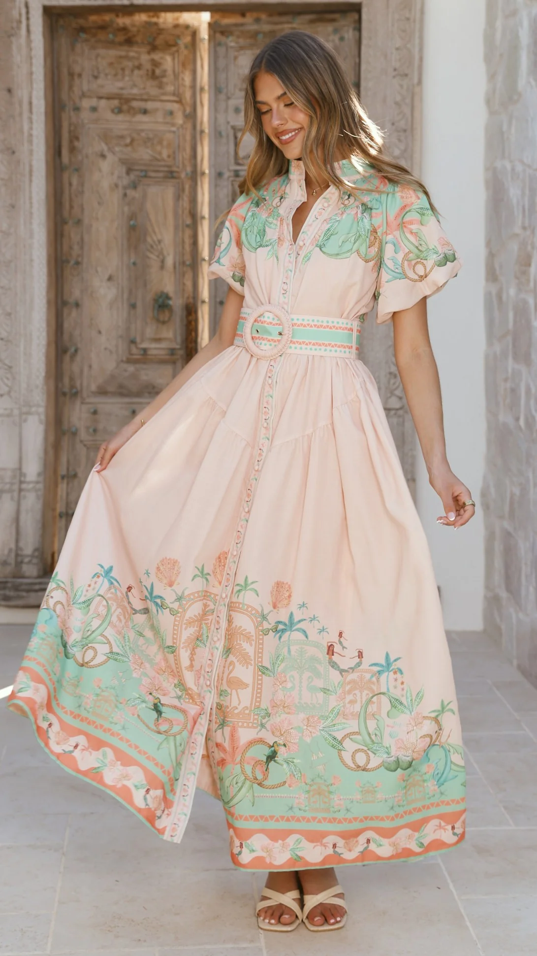 Natasha Maxi Dress - Aurora Print