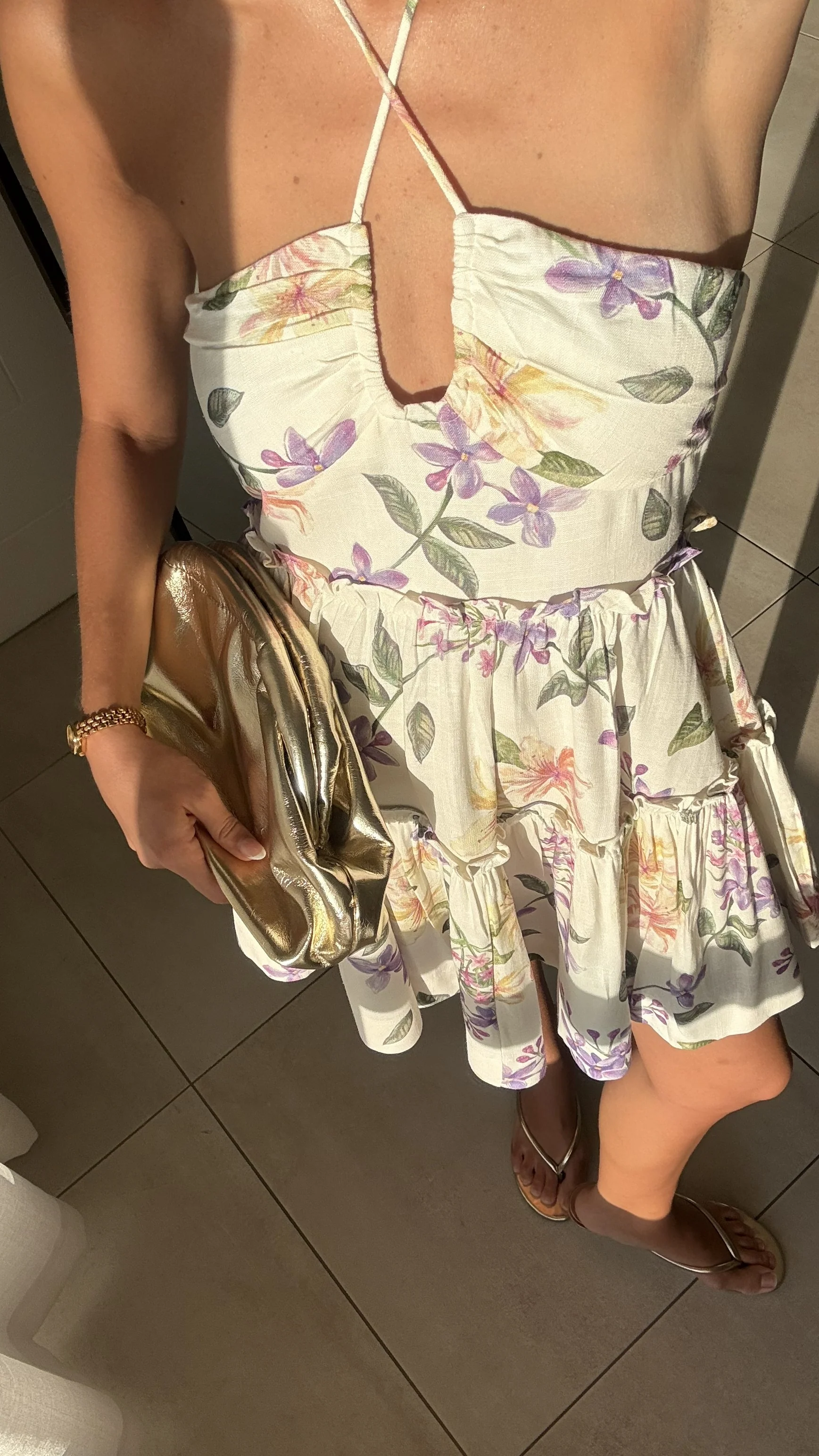 Sandy Mini Dress - Botanical Bloom