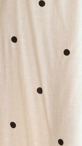 Natala Shift Mini Dress - Oat/Black Polka Dot