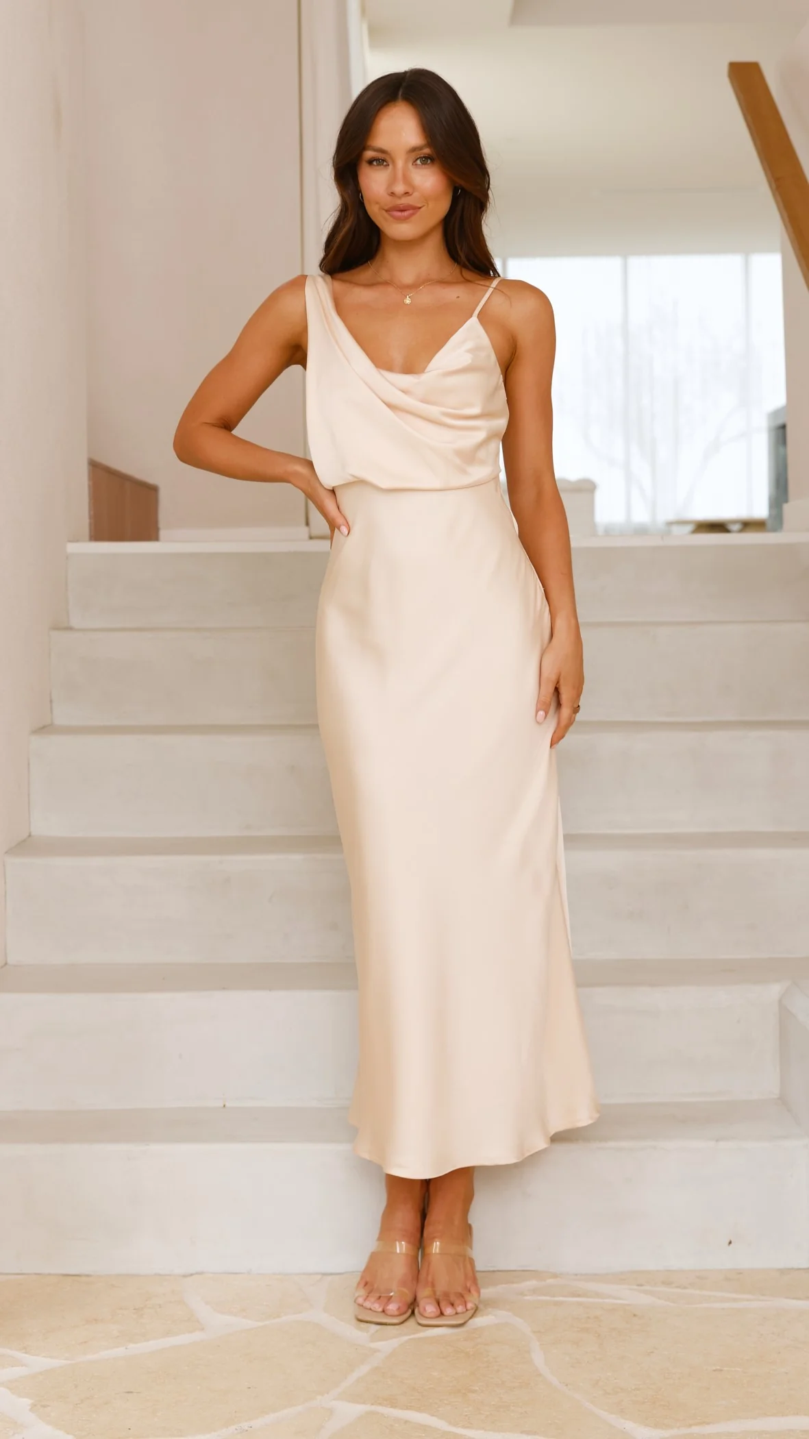 Audrey Maxi Dress - Champagne