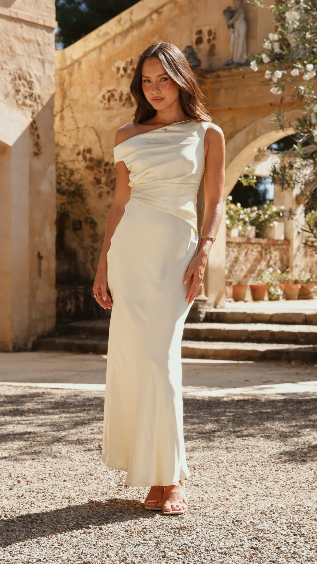 Auria Off Shoulder Maxi Dress - Yellow