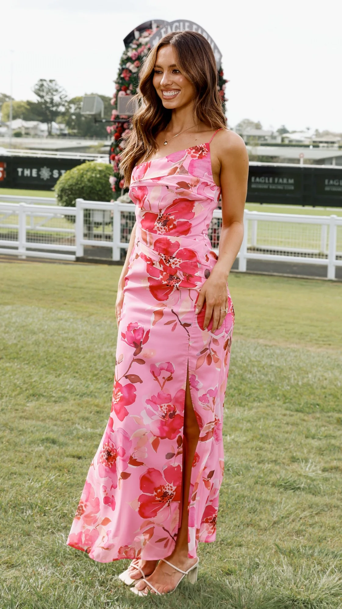 Karalina Maxi Dress - Pink Floral