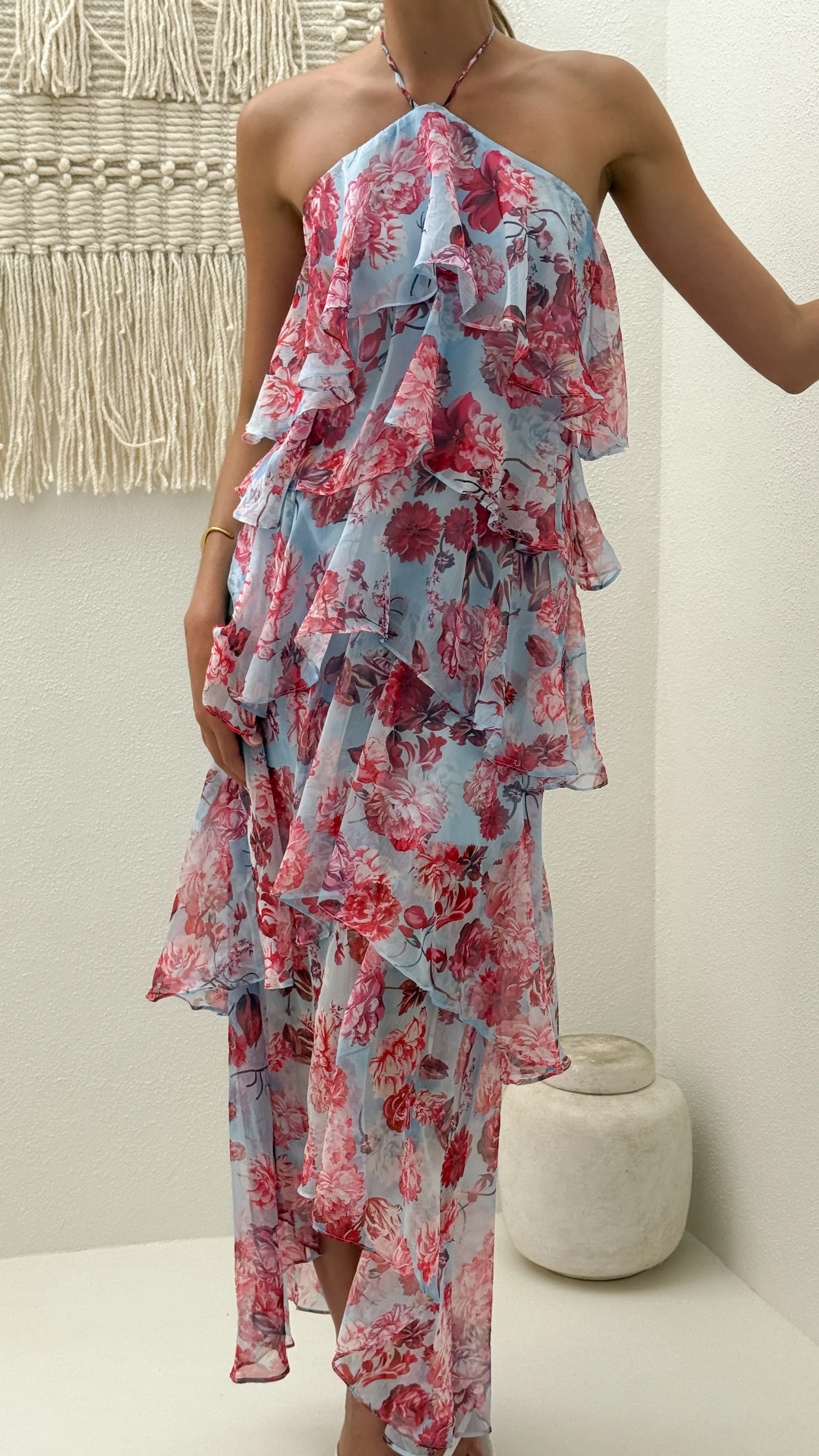 Soho Maxi Dress - Pink Floral