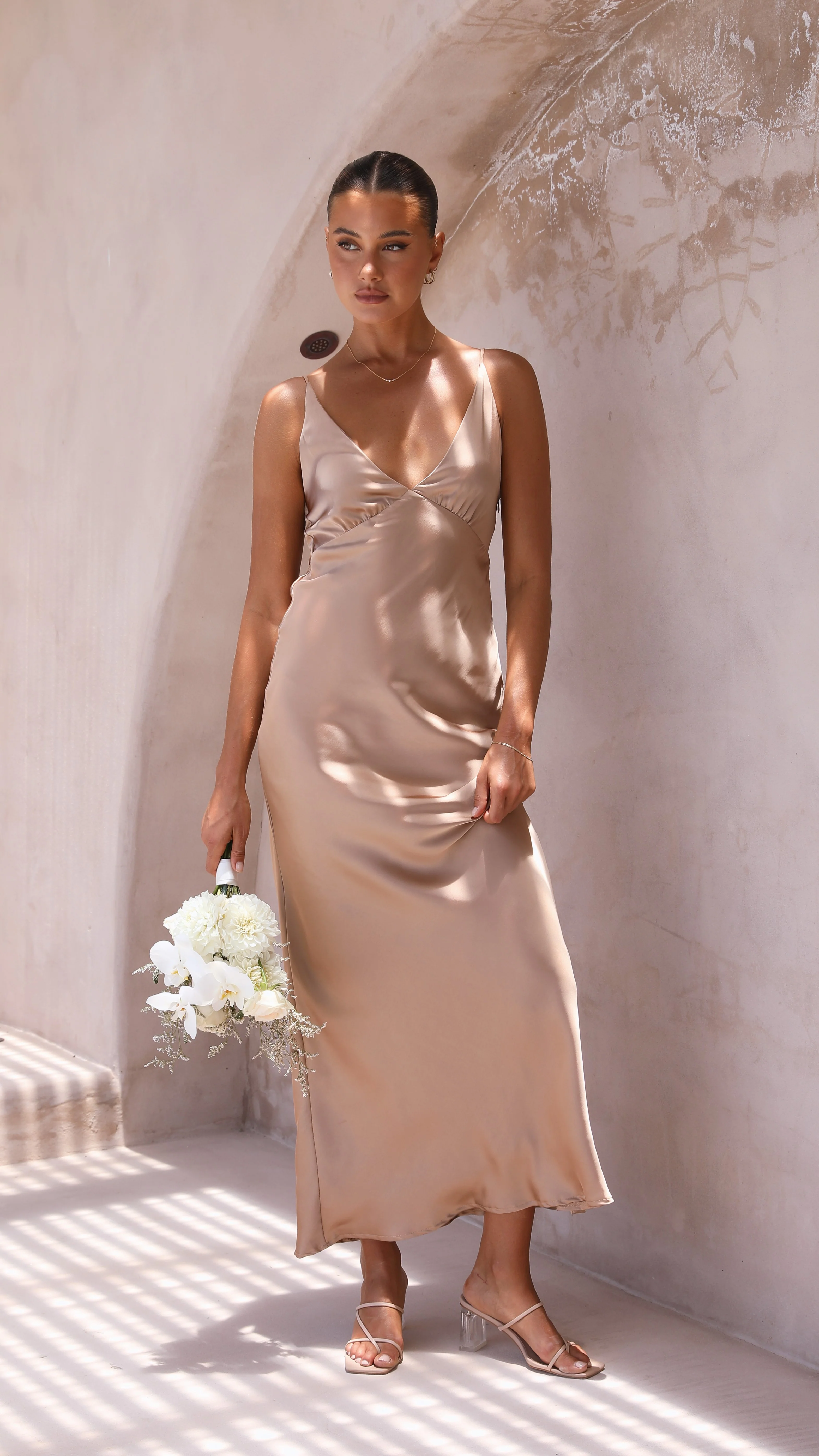 Ziah Maxi Dress - Latte