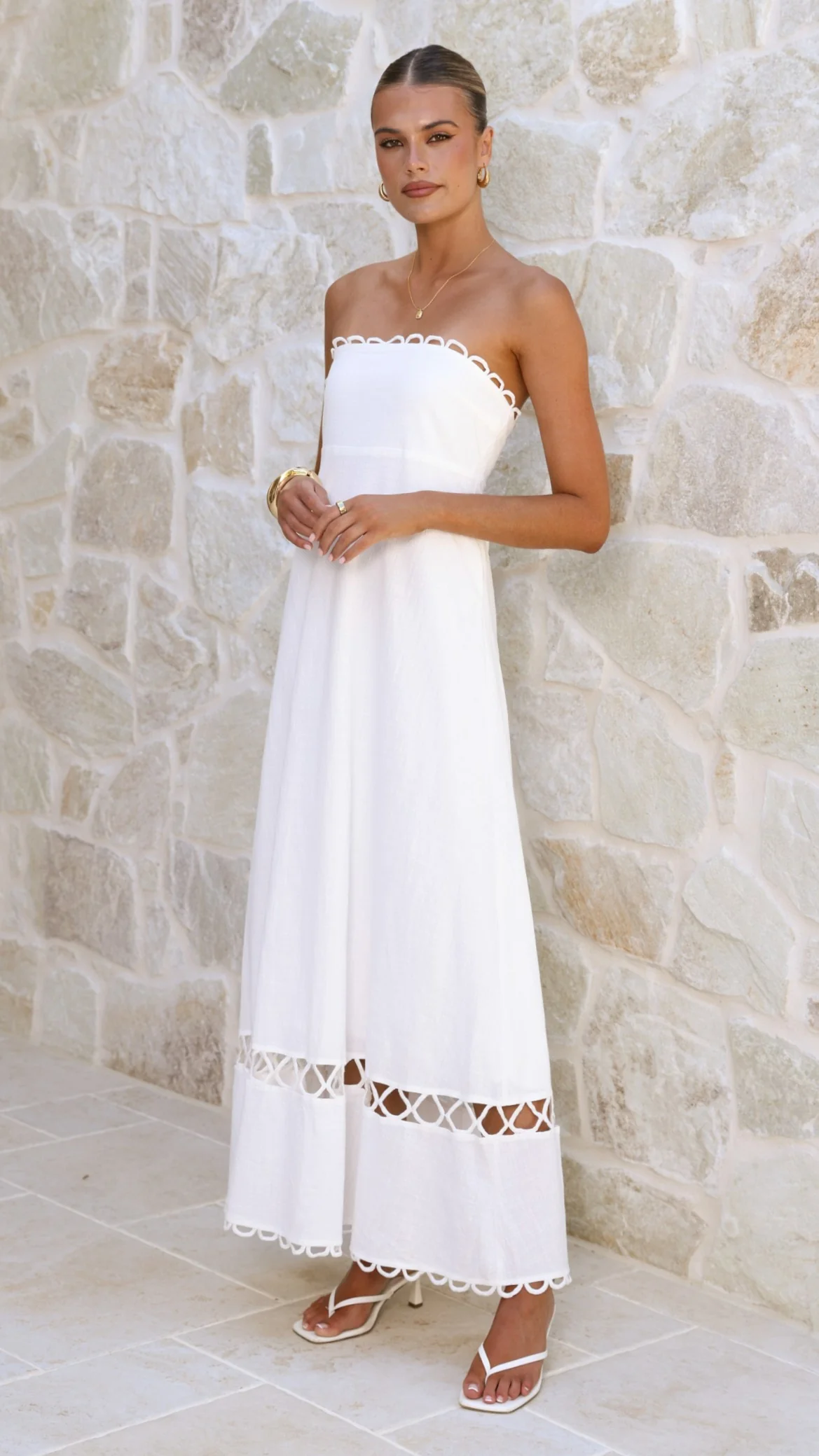 Caressa Maxi Dress - White