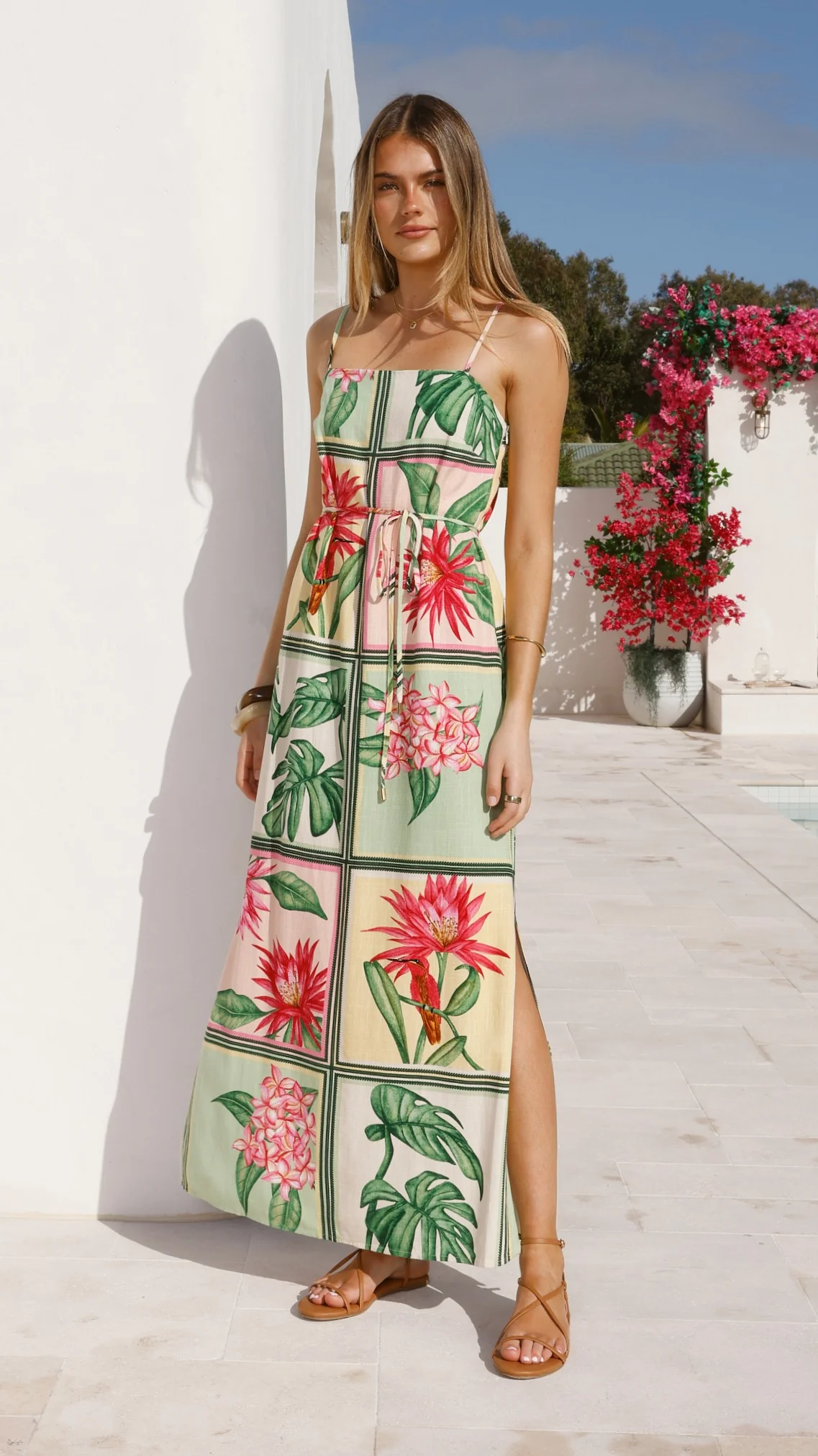 Elora Maxi Dress - Tropical Bloom