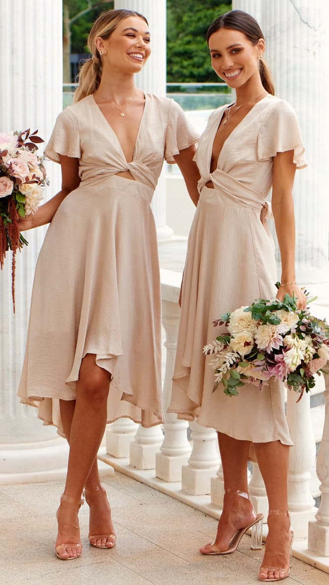 Sunny Daze Dress - Champagne