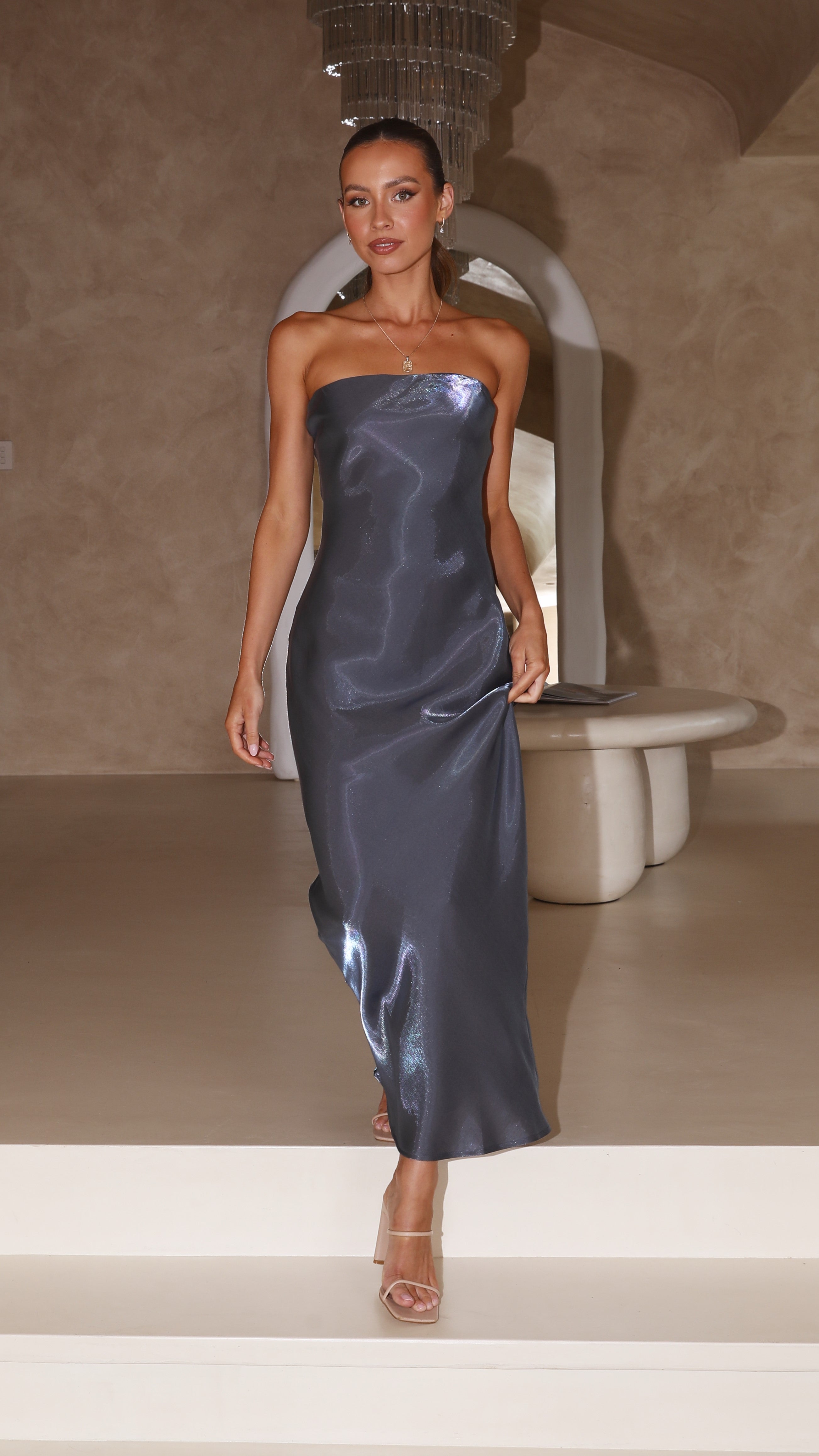 Blair Strapless Maxi Dress - Midnight Blue