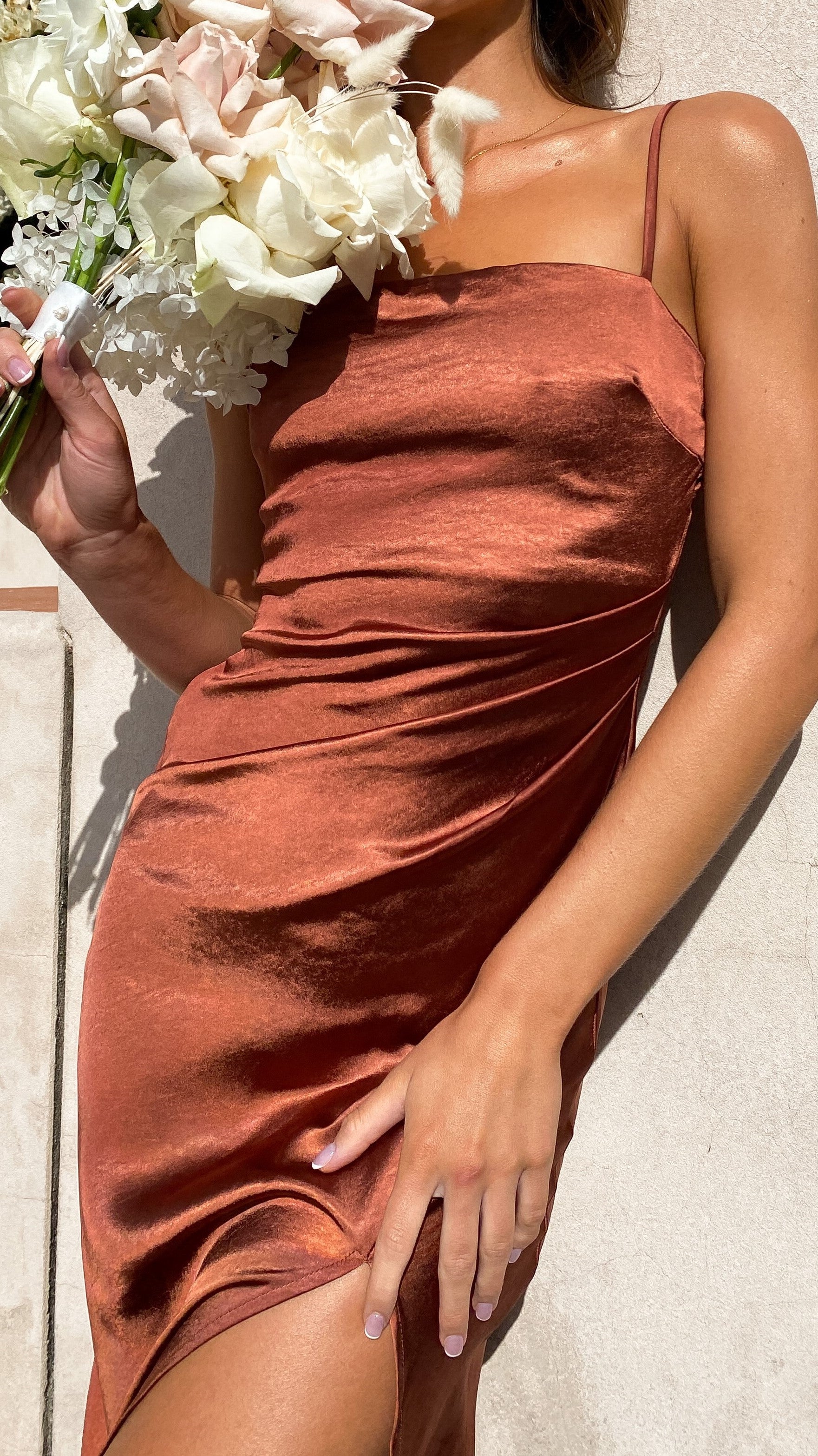 Julia Maxi Dress - Rust