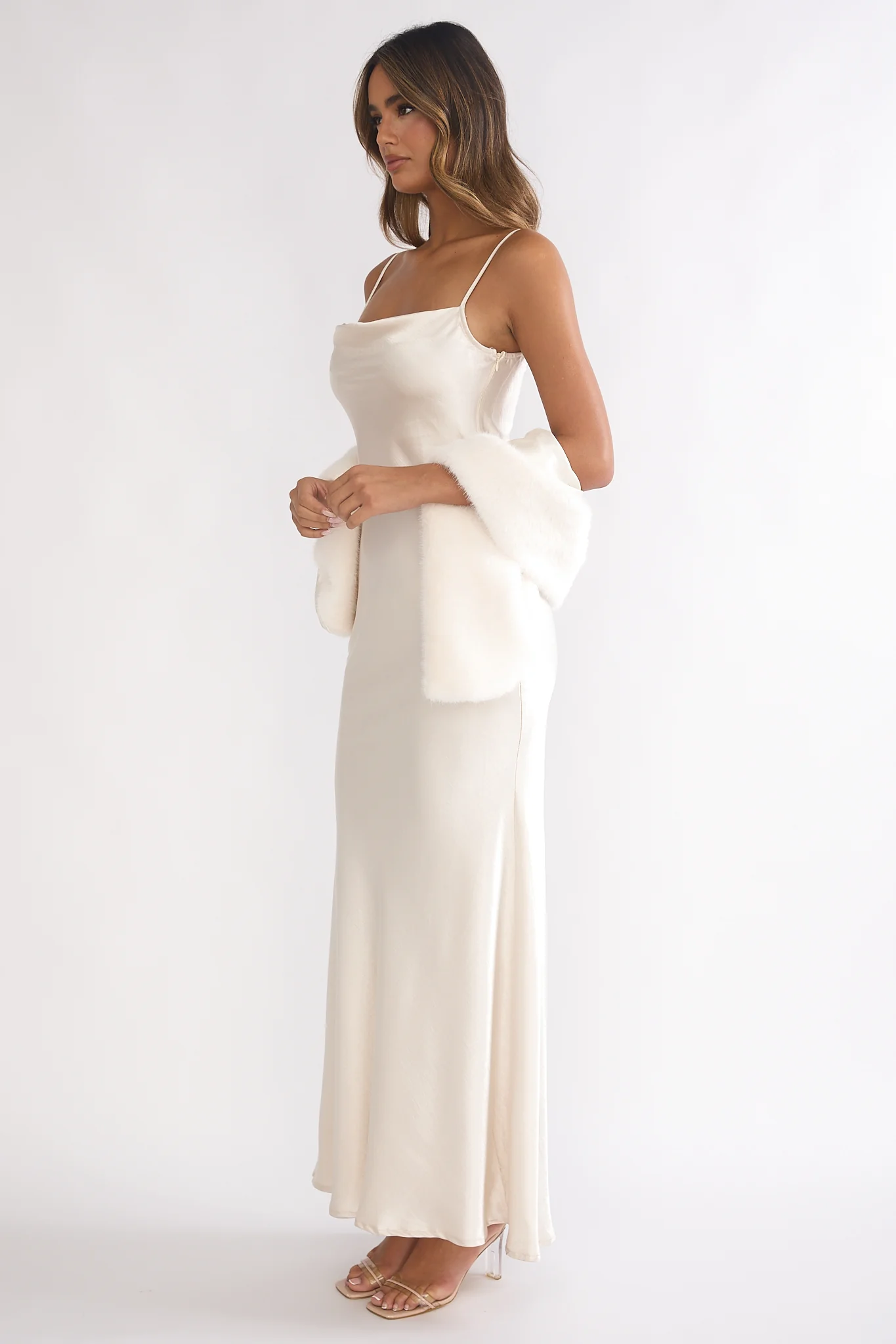 Hadley Cami Scarf Maxi Dress Cream