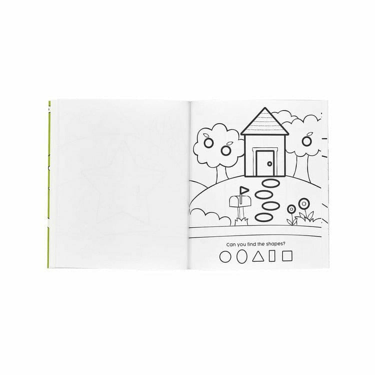 123: Shapes + Numbers Toddler Coloring Book — The Purple Wagon