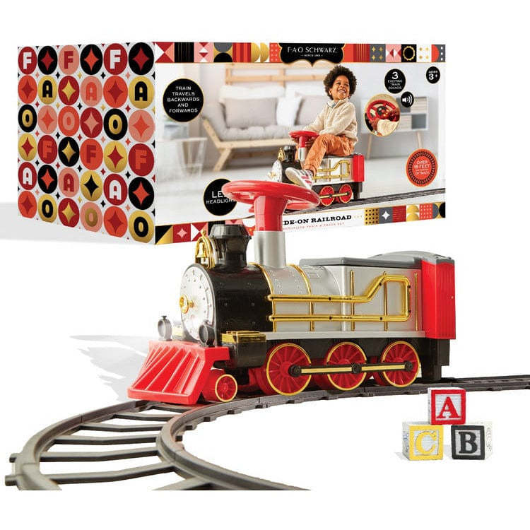 FAO Schwarz Toy Wood Train and Track