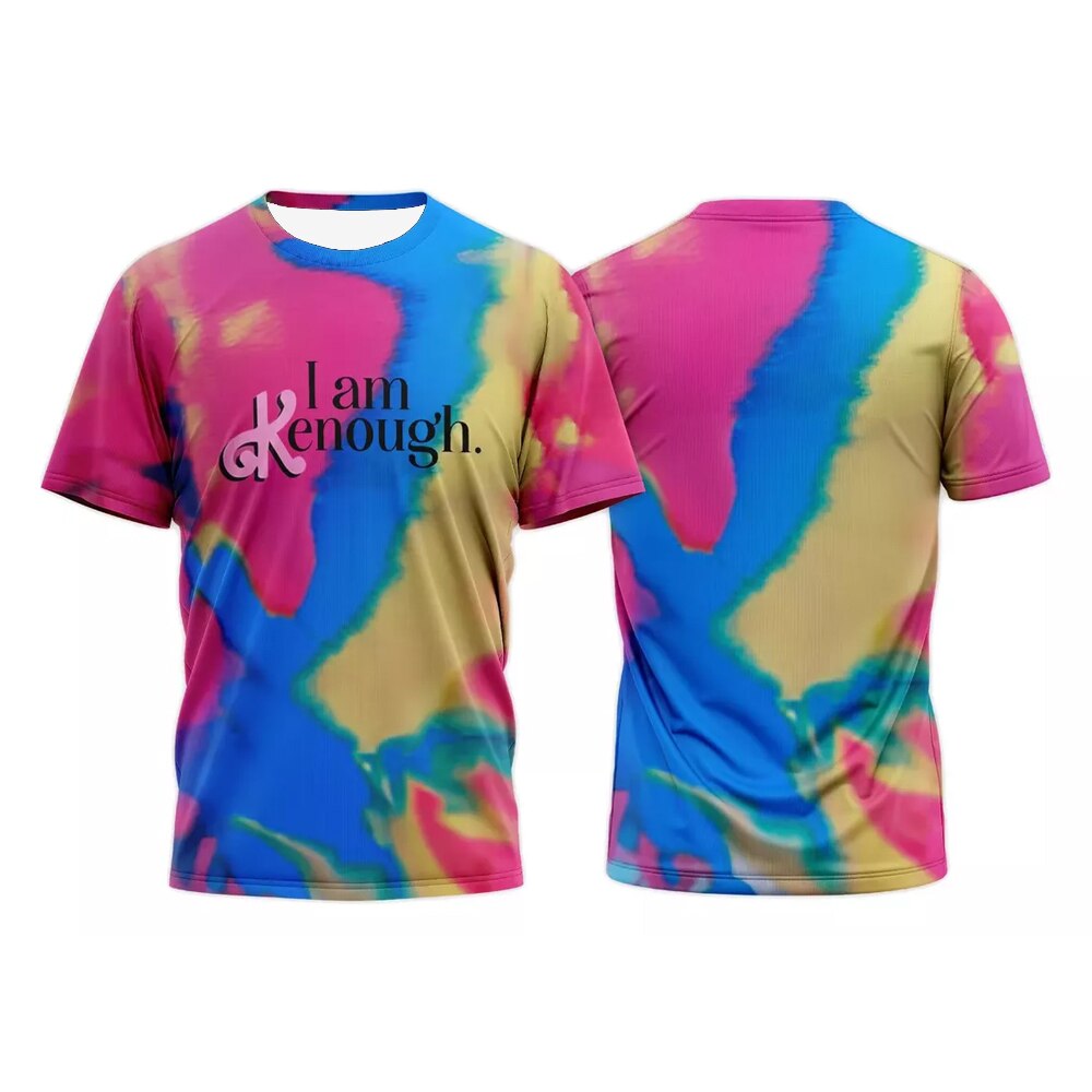 Summer I Am Kenough 3D Print T-shirt Men Woman Short Sleeve T Shirts Fashion Streetwear Kids Tees Tops Unisex Clothing