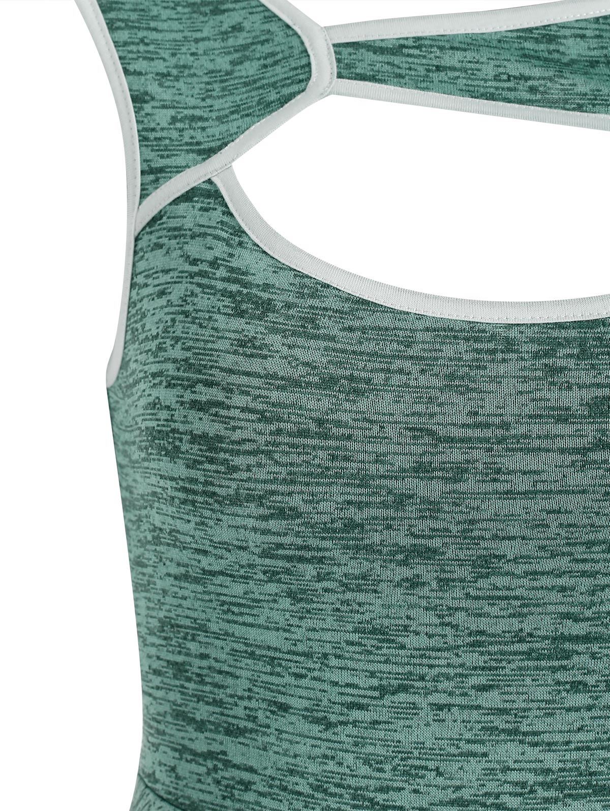 Sleeveless Cutout Space Dye Dress Flare A Line Drawstring Vestido Feminino