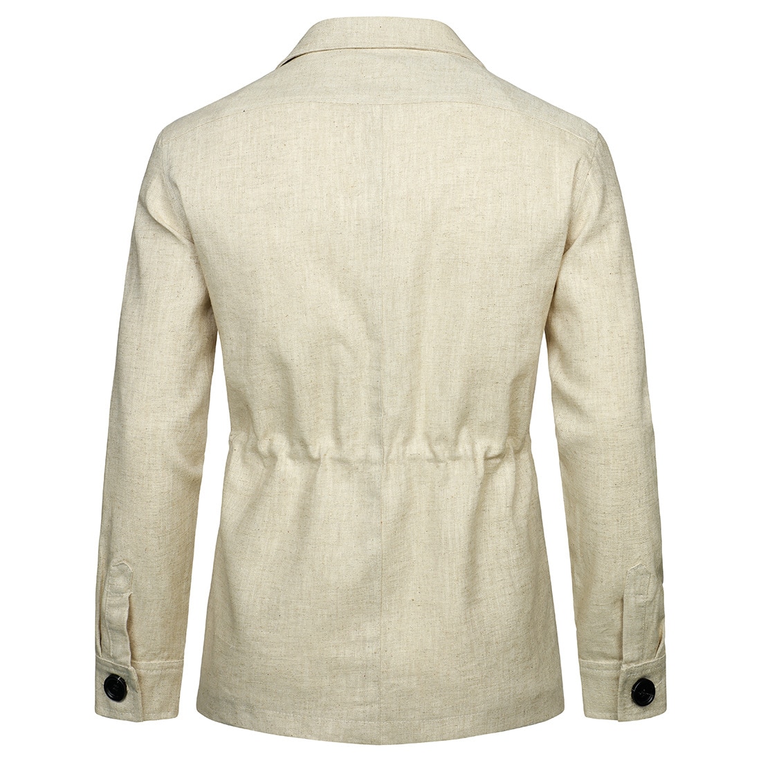Cotton Linen Cargo Jackets Men New Multi Pockets Outdoor Jacket Coat Spring Fashion Causal Streetwear Work Jacket Outwear