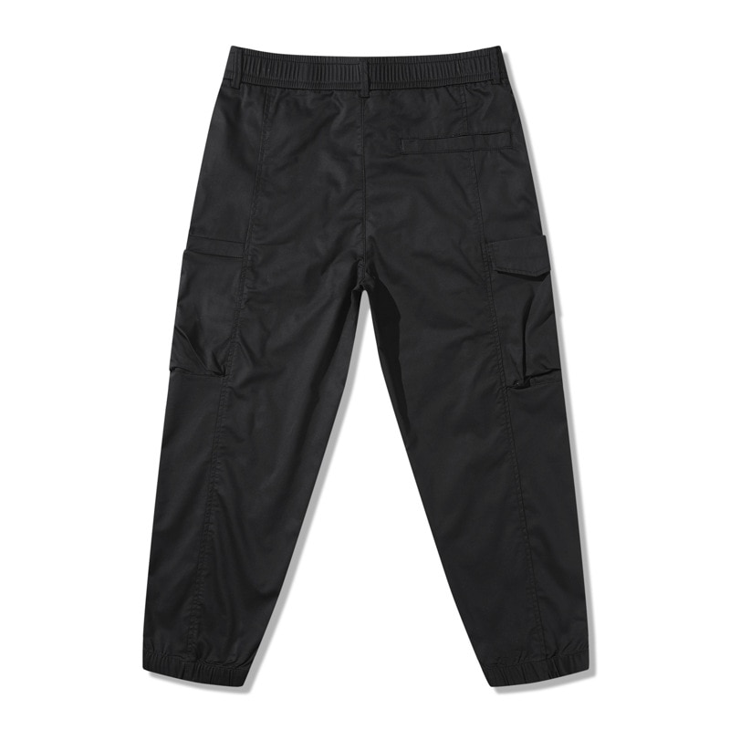 New Cotton Men Multiple Pockets Cargo Pants Korean Style Male Casual Loose Elasticity Waist Slim Fit Pencil Outdoor Hard Trouser