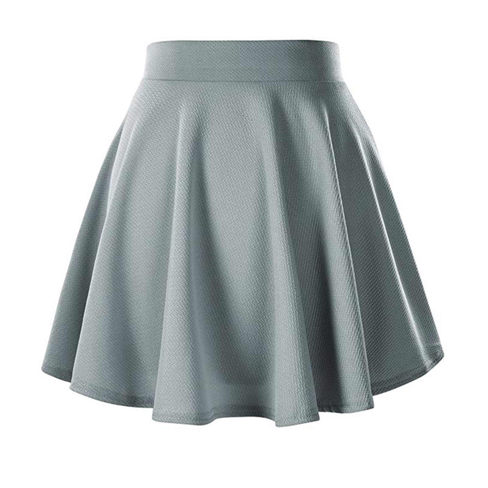 Women's Basic Versatile Stretchy Flared Casual Mini Skater Skirt Red Black Green Blue Short Skirt Plus Size 3xl Streetwear Skirt