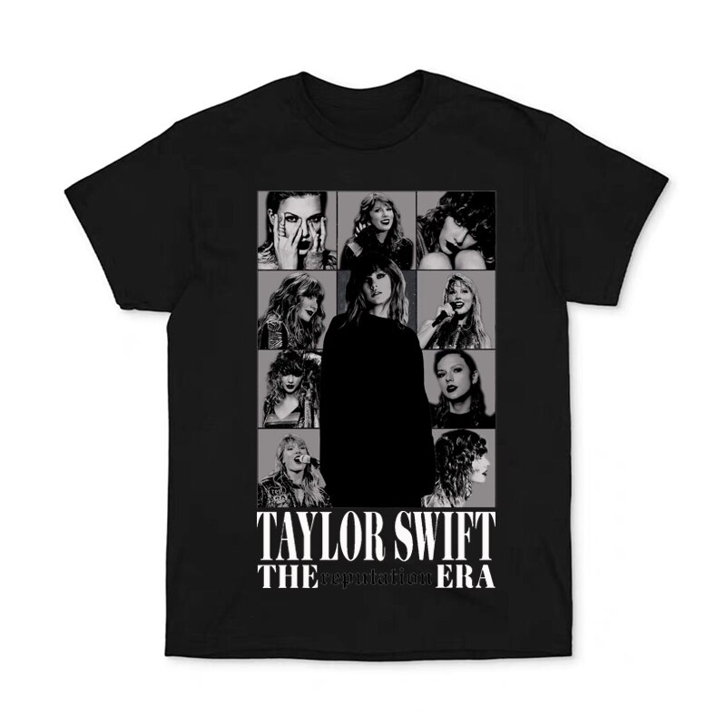 The Eras Tour World Tour Reputation T-Shirt Men's and Women's Aesthetics Oversized Cotton Top Classic T-Shirt