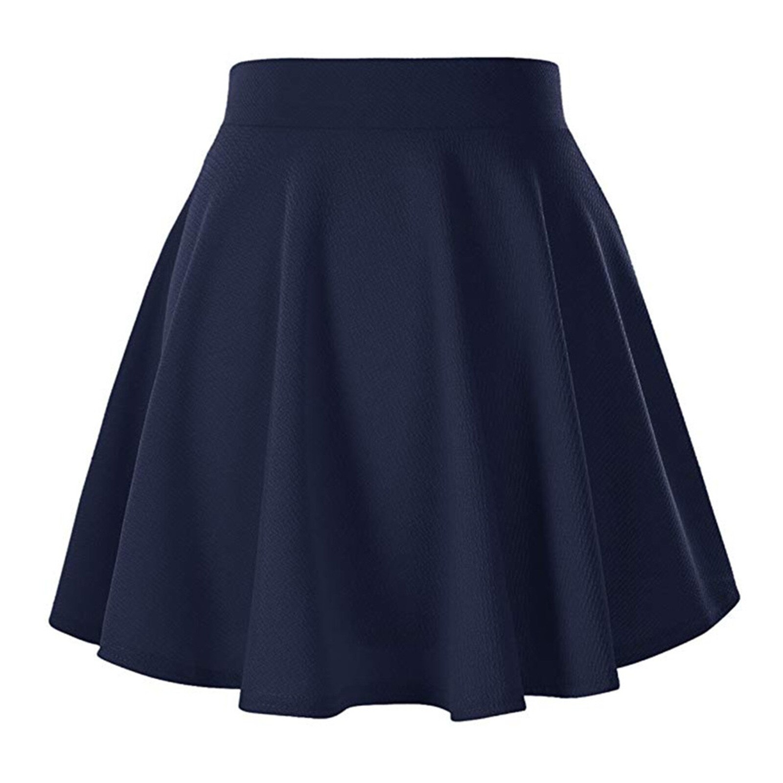 Women's Basic Versatile Stretchy Flared Casual Mini Skater Skirt Red Black Green Blue Short Skirt Plus Size 3xl Streetwear Skirt