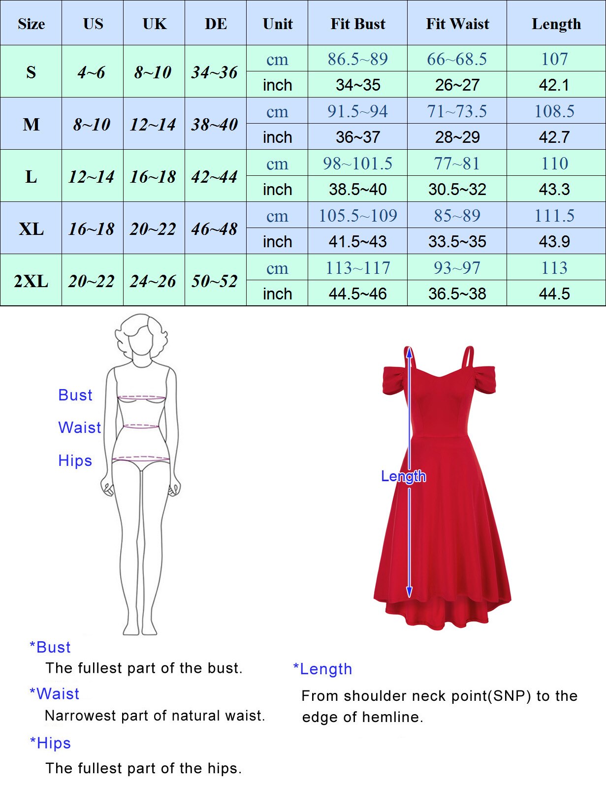 Women Off Ther Shoulder Flared A-Line Dress Irregular High-low Hem Party Dress Elegant Lady Defined Waist Dress Trendy Solid